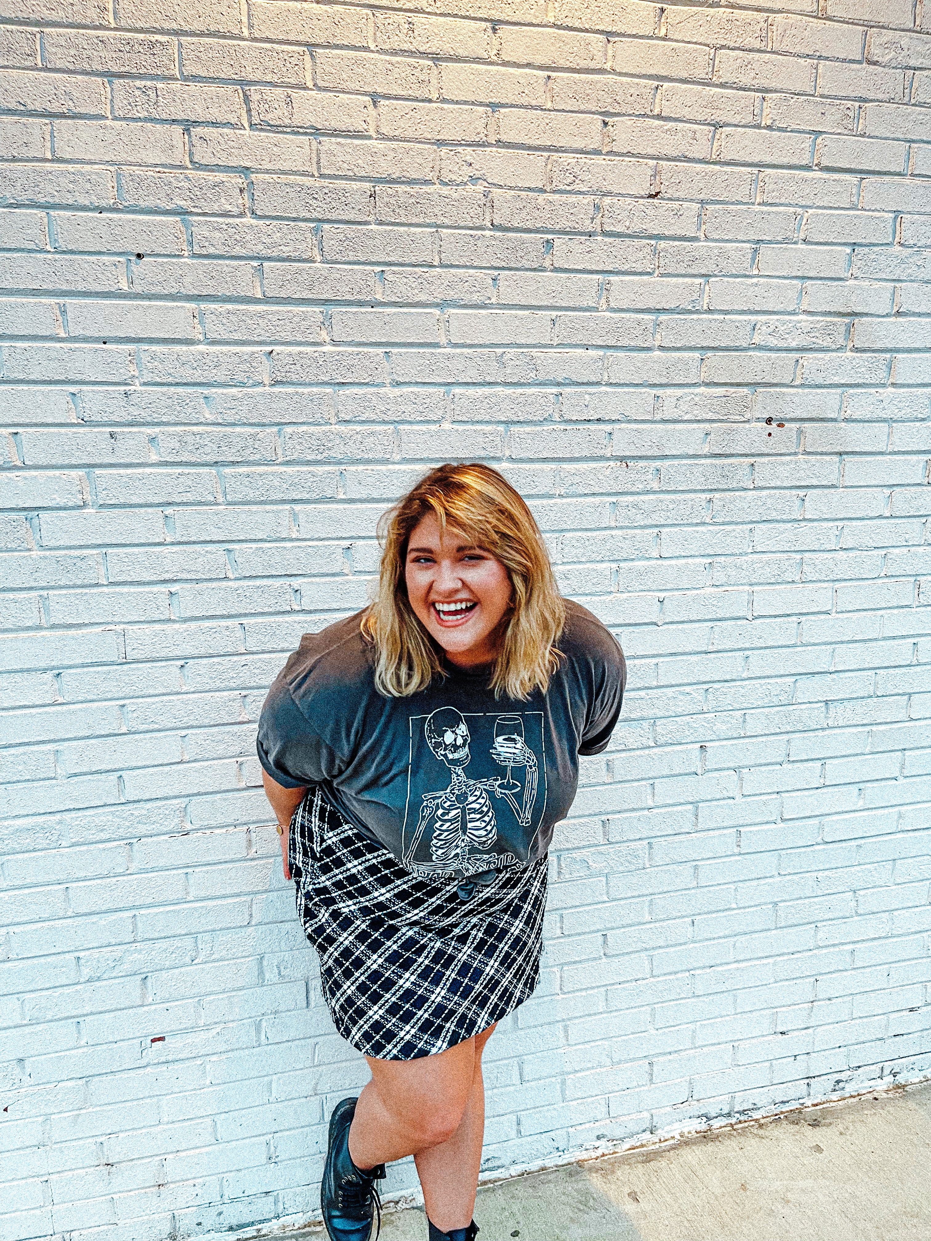 Plaid Tweed Skirt | Curvy