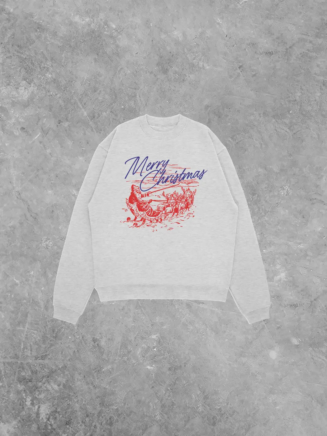 Underground Original Design: Merry Christmas, Santa Holiday Relaxed AS Sweatshirt