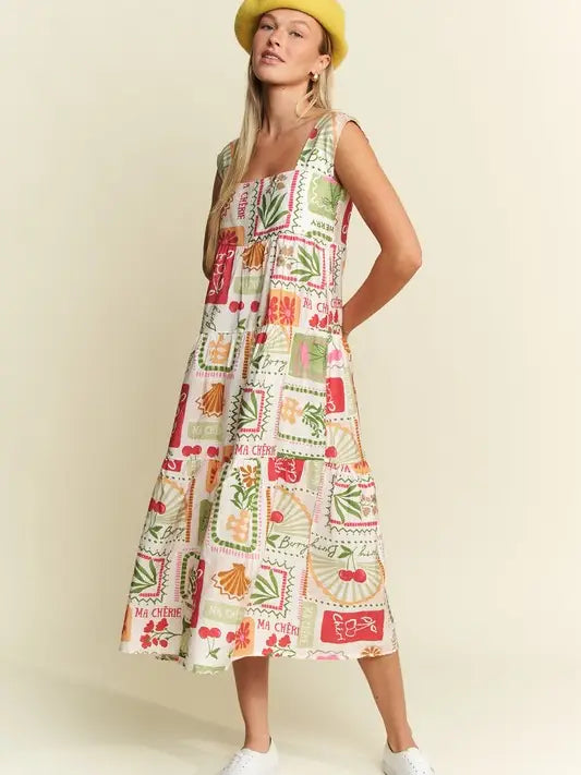 Fruity, Mon Cheri Midi Dress