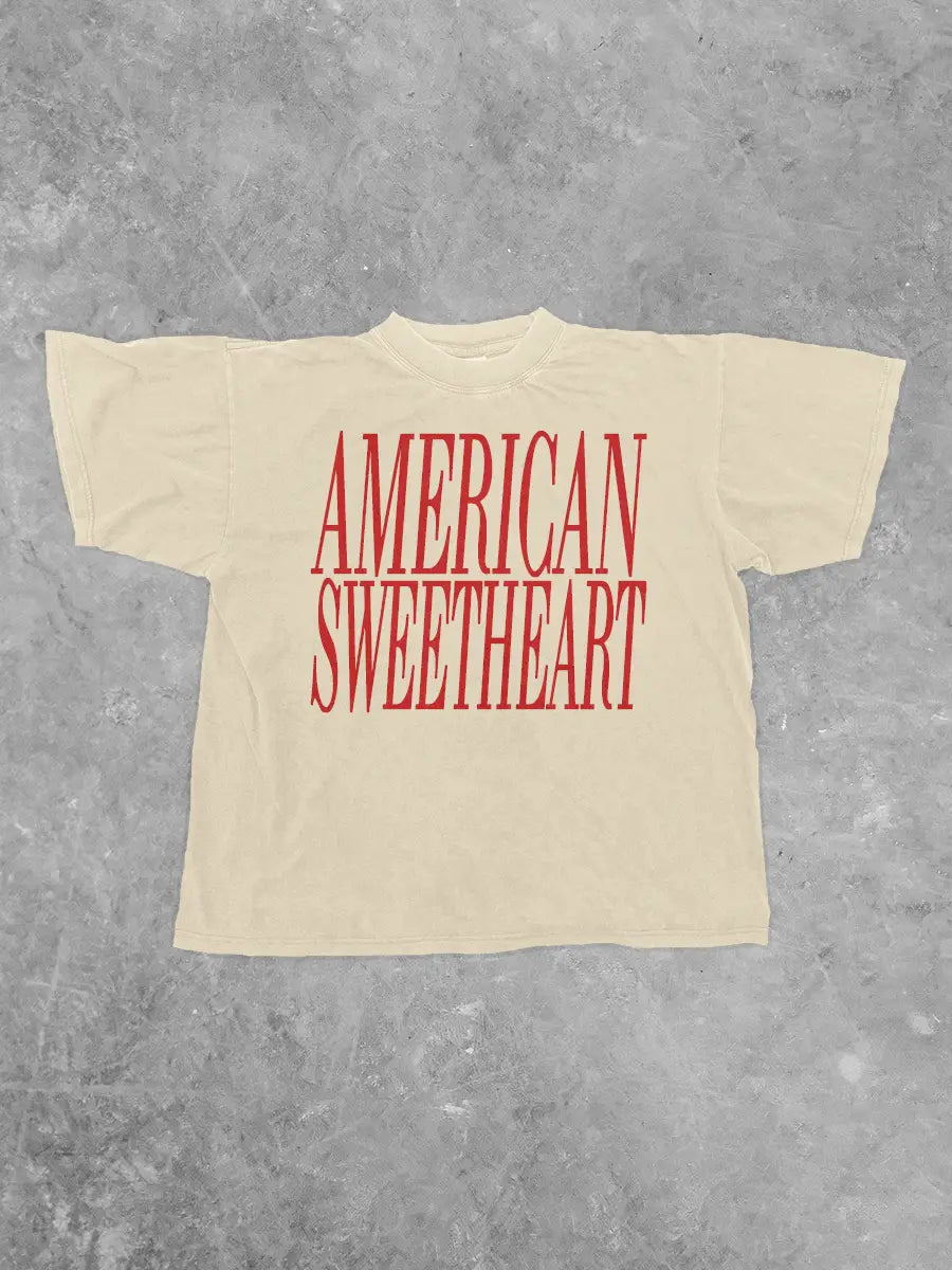 Underground Original Design: American Sweetheart Boxy Cotton TShirt