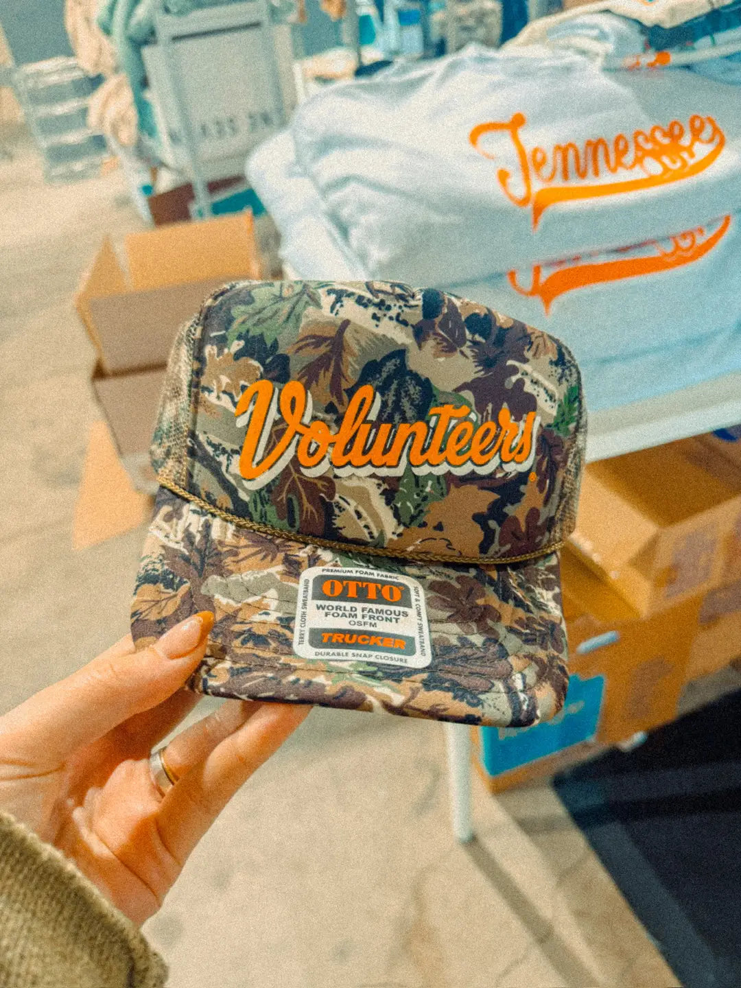 Underground Original Design: TN Volunteers Script, Game Day Trucker Hat