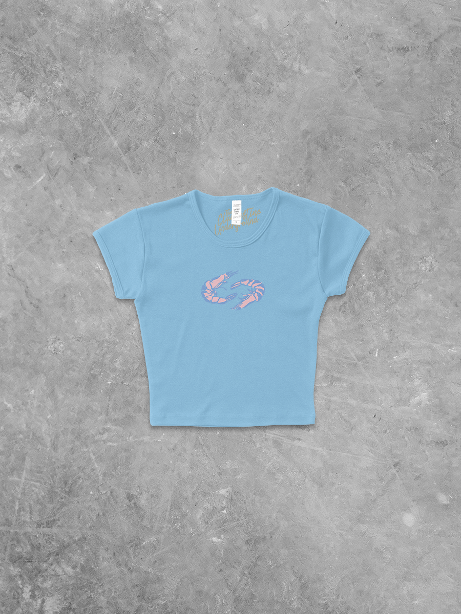 Underground Original Design: Two Little Shrimp, Summer Micro-Ribbed Baby Tee