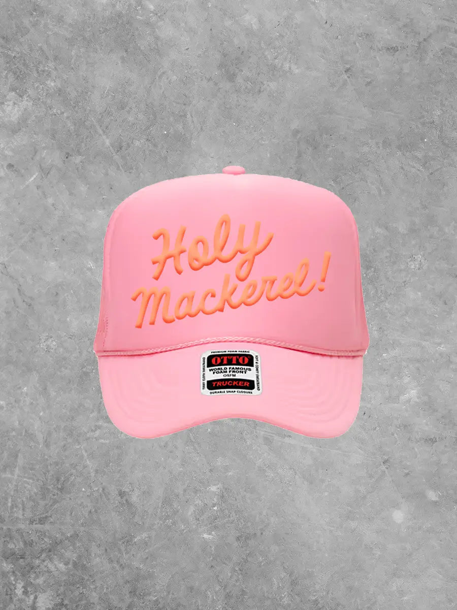 Holy Mackerel!, (Coral) PUFF Trucker Hat