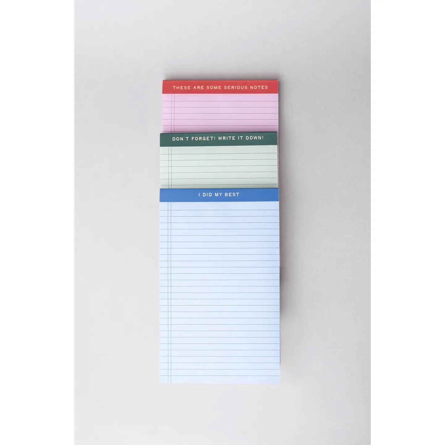Multi color 3 Pack Legal Notepads