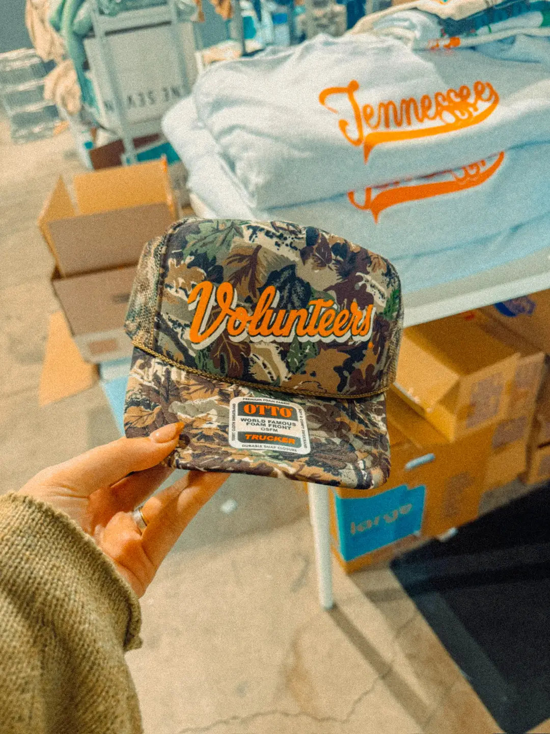 Underground Original Design: TN Volunteers Script, Game Day Trucker Hat