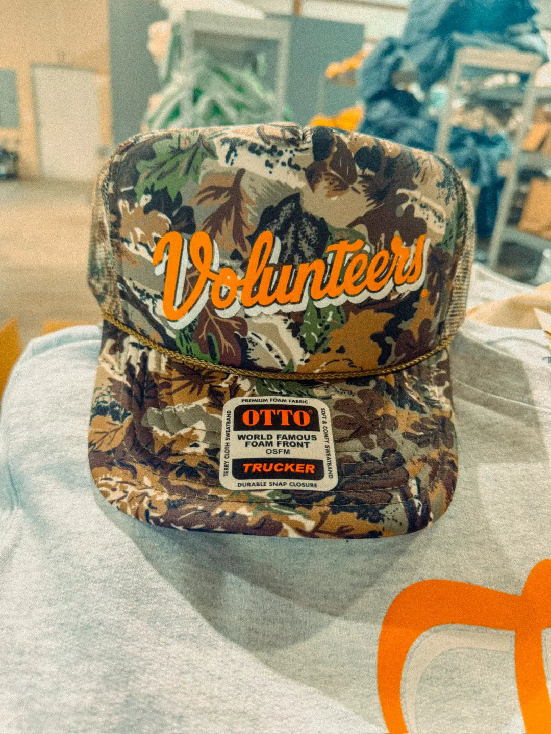 Underground Original Design: TN Volunteers Script, Game Day Trucker Hat