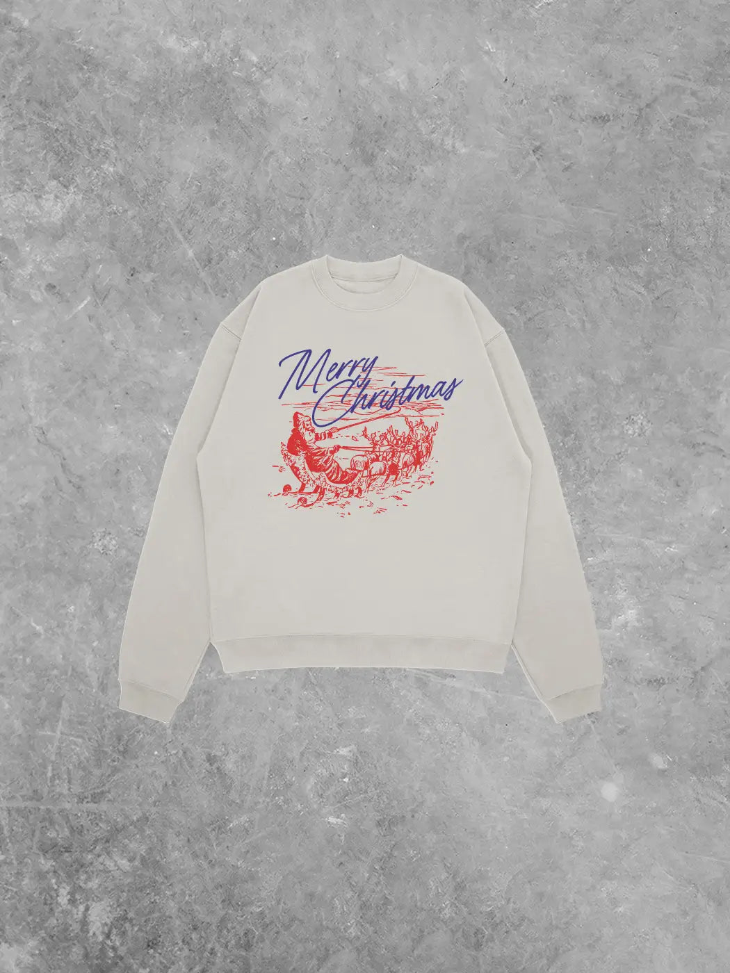 Underground Original Design: Merry Christmas, Santa Holiday Relaxed AS Sweatshirt