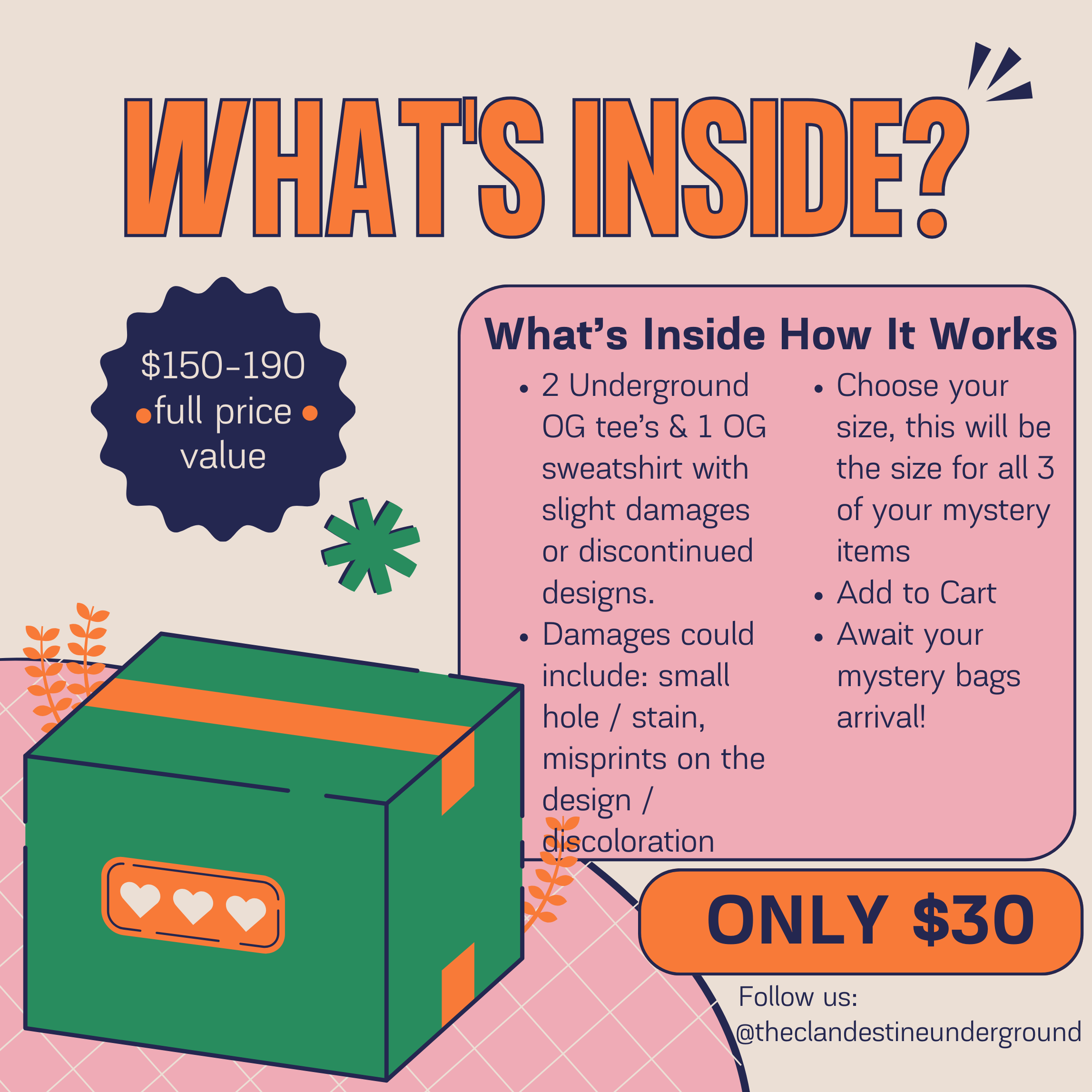 Underground Original Design: $30 Mystery Bag