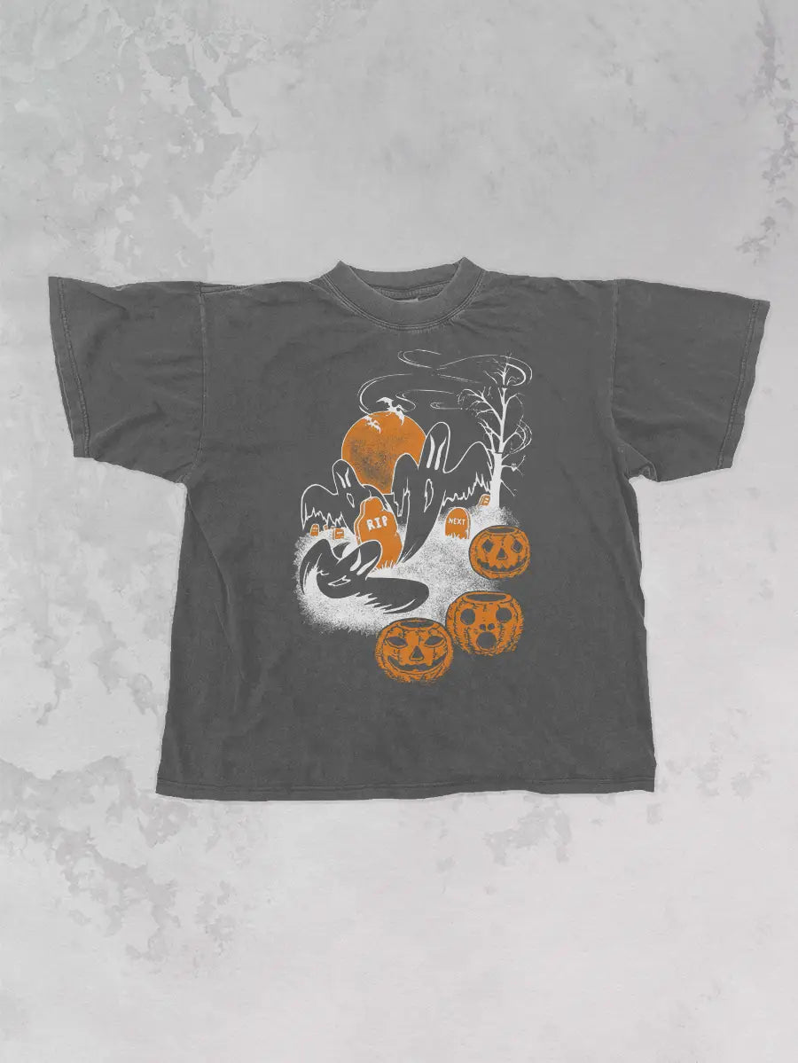 Underground Original Design: Ghosts, Ghouls & Pumpkins, Halloween Oversized TShirt