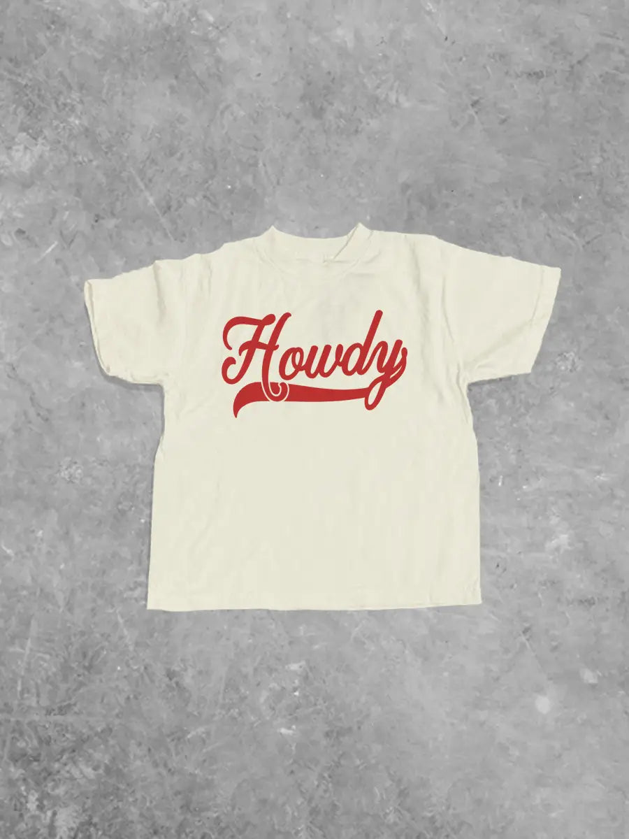 * KIDS * Howdy, Western Kids Boxy T-Shirt