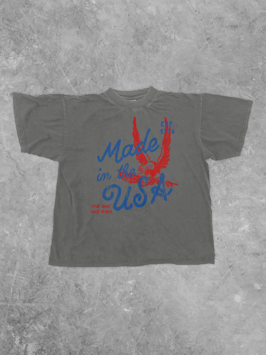 Made in the USA, Americana BC Boxy Cotton T-Shirt