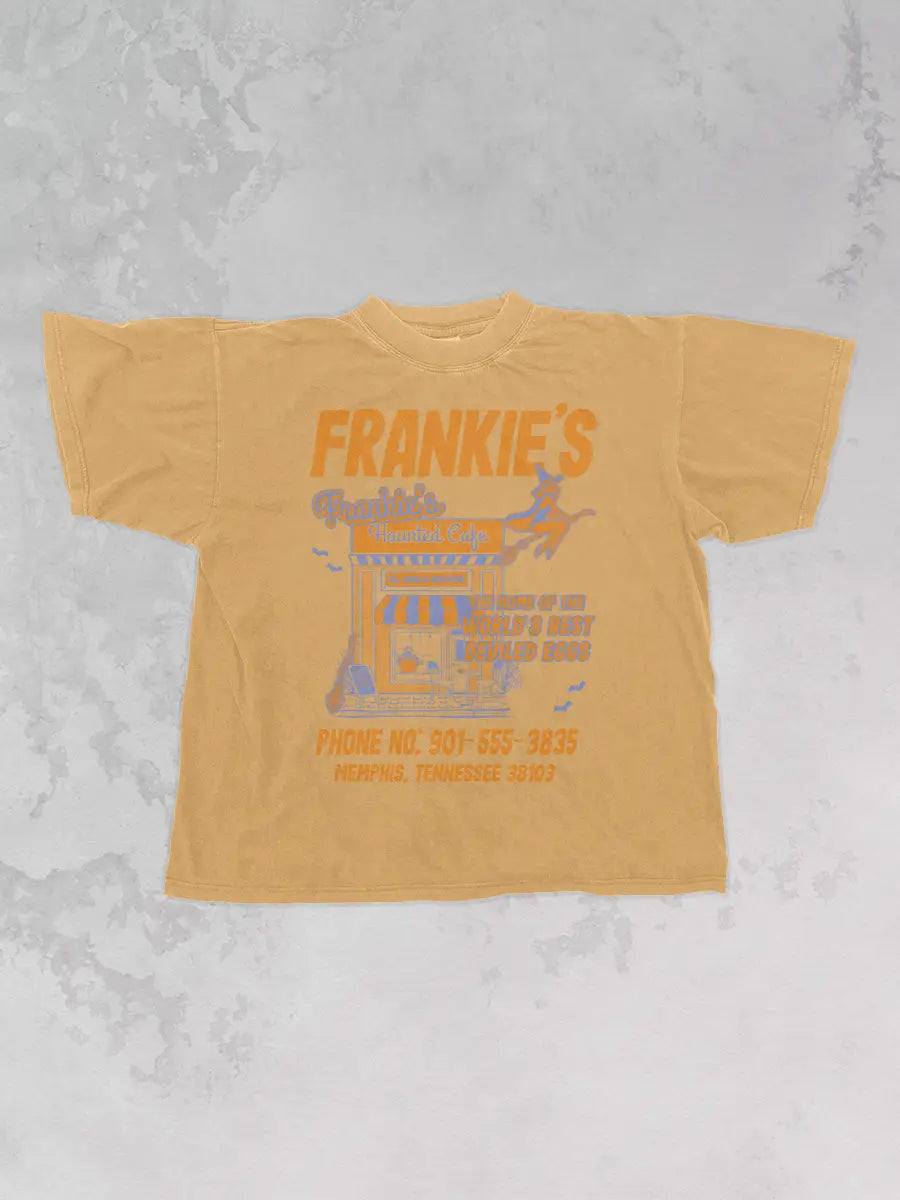 Underground Original Design: Frankie's Haunted Cafe,  Halloween Oversized TShirt