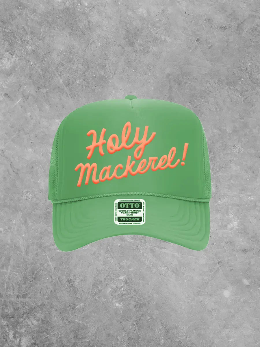 Holy Mackerel!, (Coral) PUFF Trucker Hat
