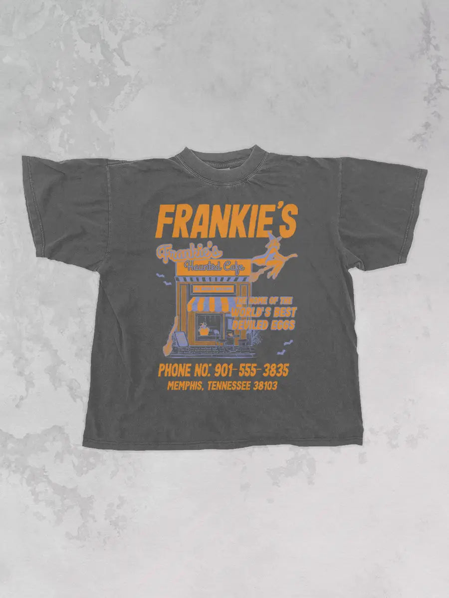 Underground Original Design: Frankie's Haunted Cafe,  Halloween Oversized TShirt