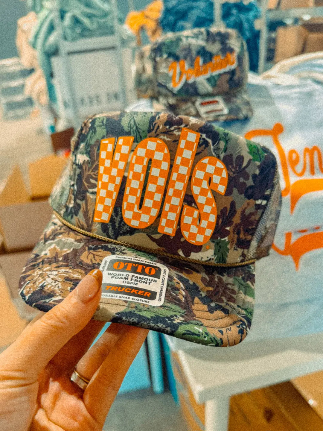 Underground Original Design: Tennessee VOLS Checkerboard, Game Day Trucker Hat