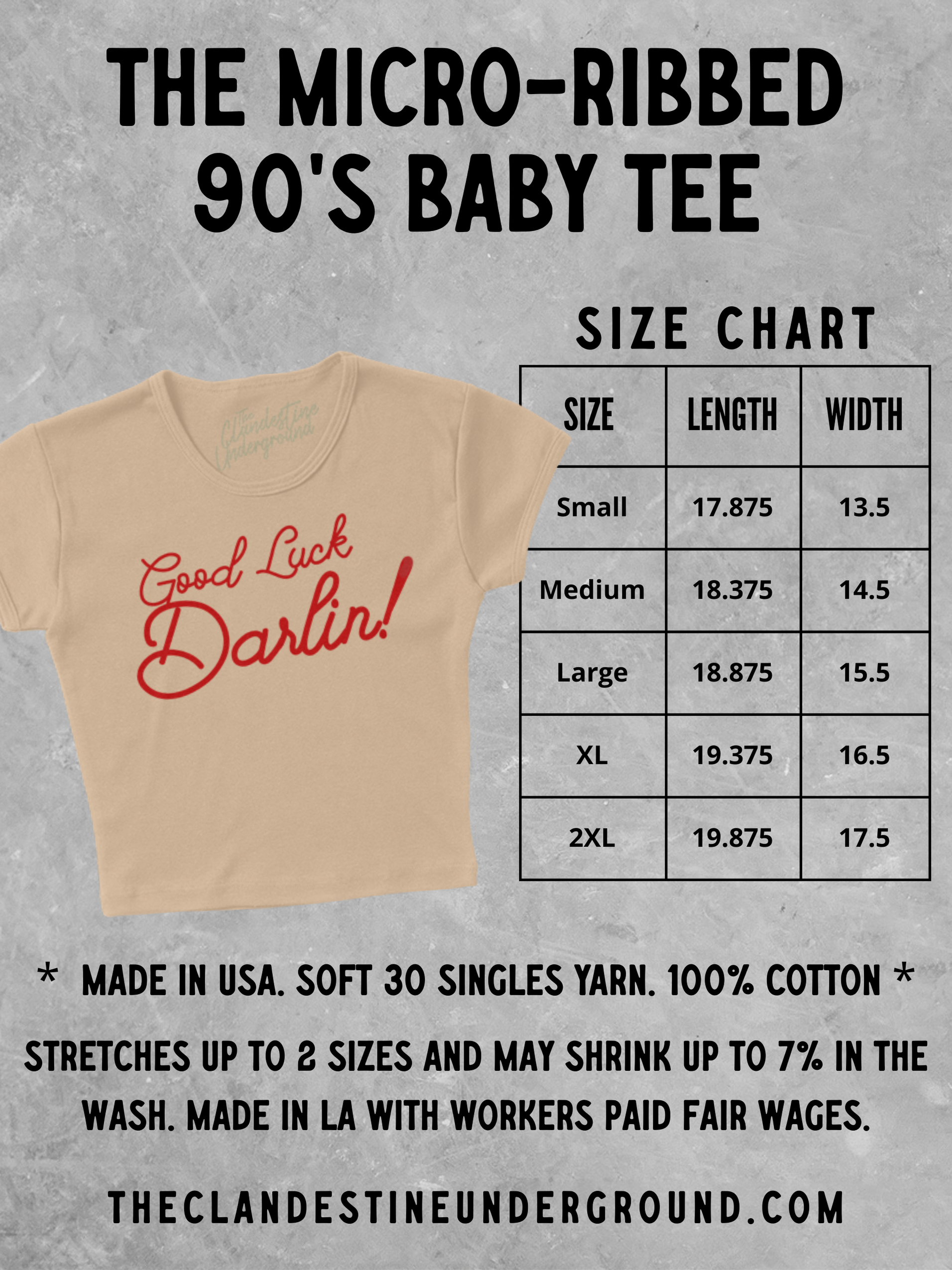 Underground Original Design: Two Little Shrimp, Summer Micro-Ribbed Baby Tee