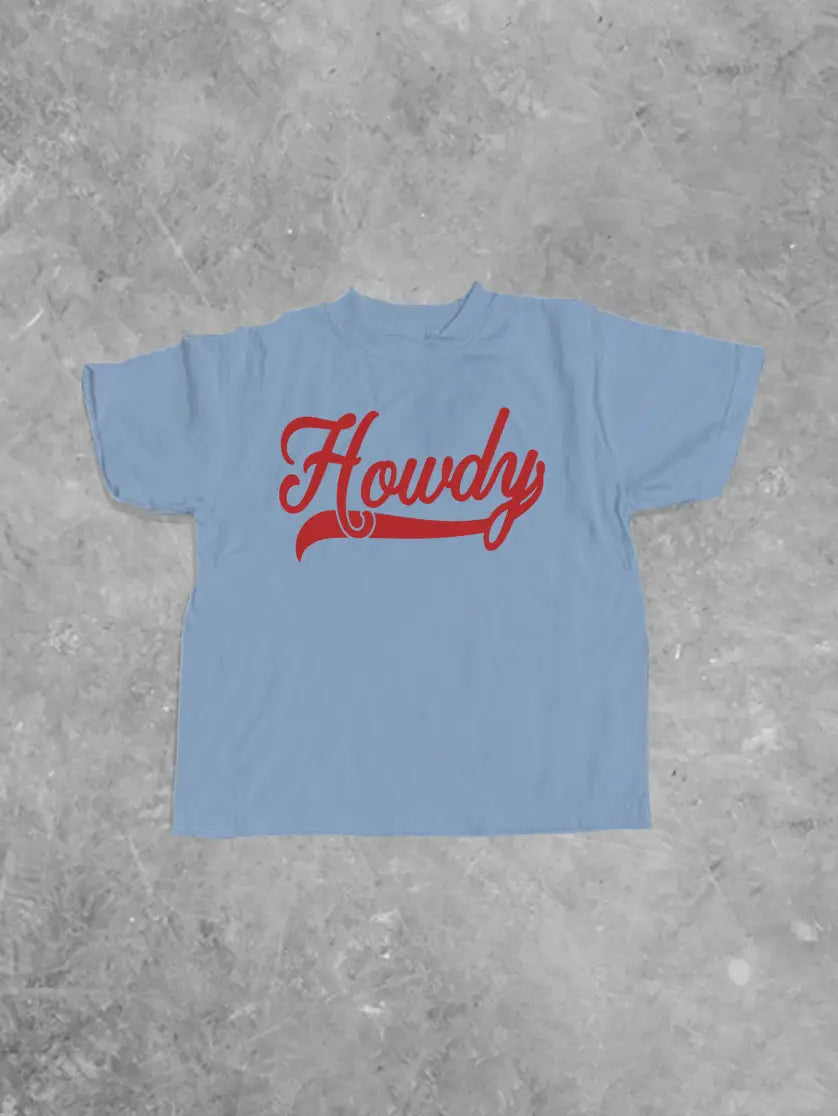 * KIDS * Howdy, Western Kids Boxy T-Shirt