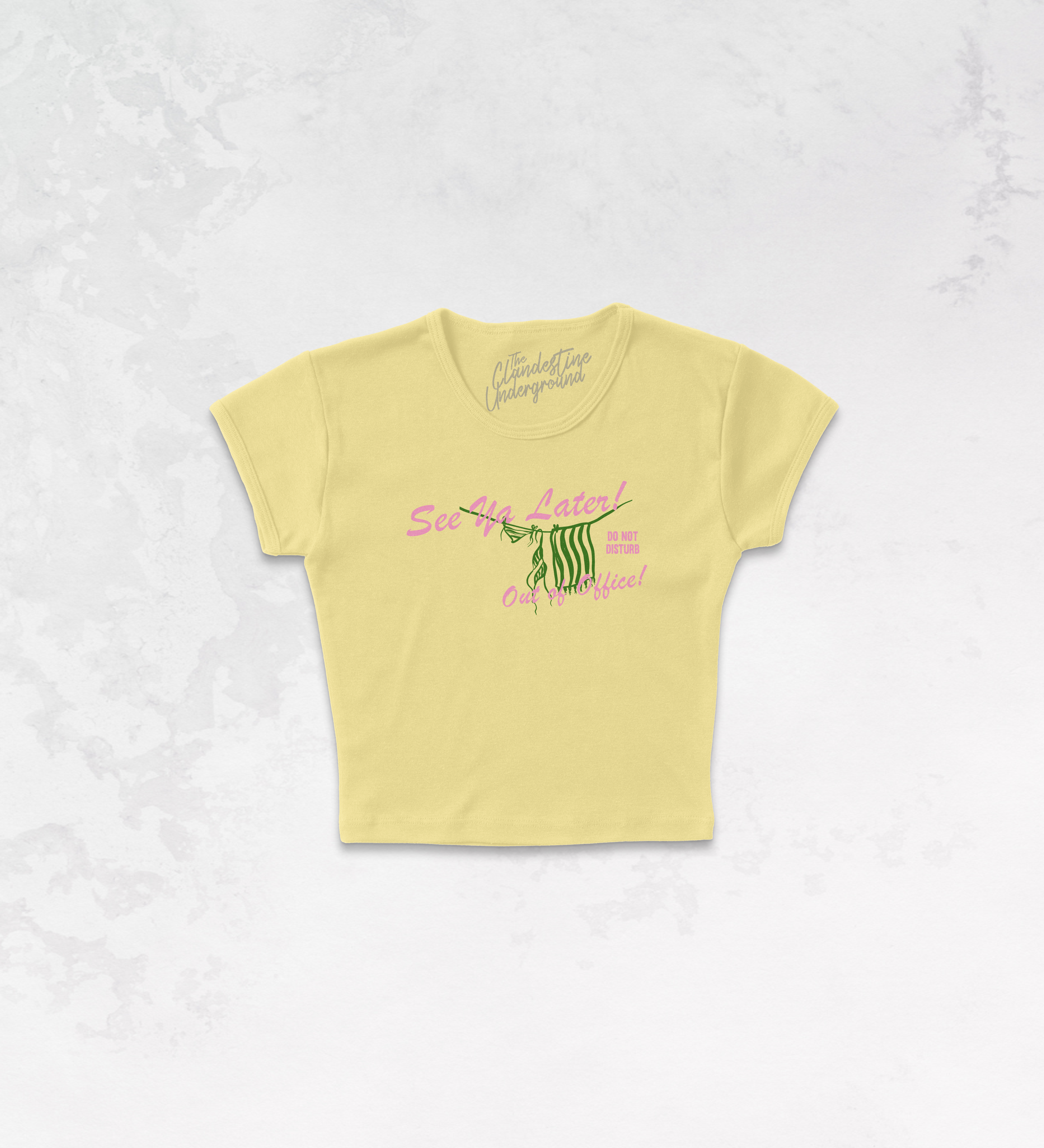 Underground Original Design: See Ya, Out of Office Micro-Ribbed Baby Tee