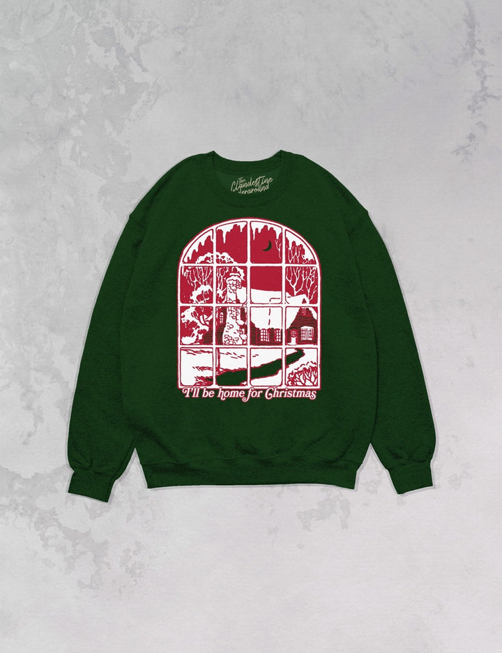 Underground Original Design: I'll Be Home for Christmas Oversized 90's Sweatshirt