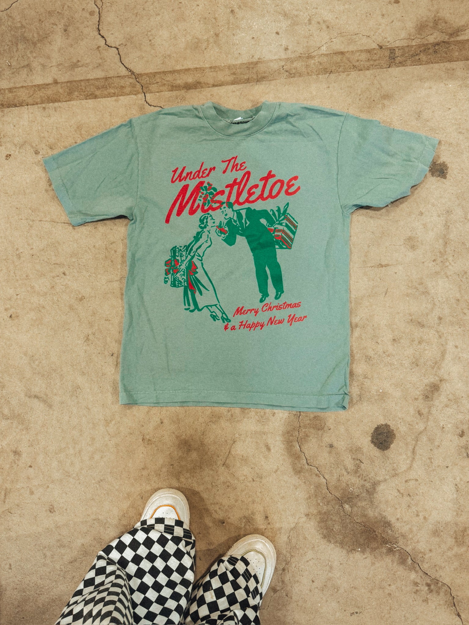 Underground Original Design: See You under the Mistletoe, Holiday Boxy Cotton T-Shirt