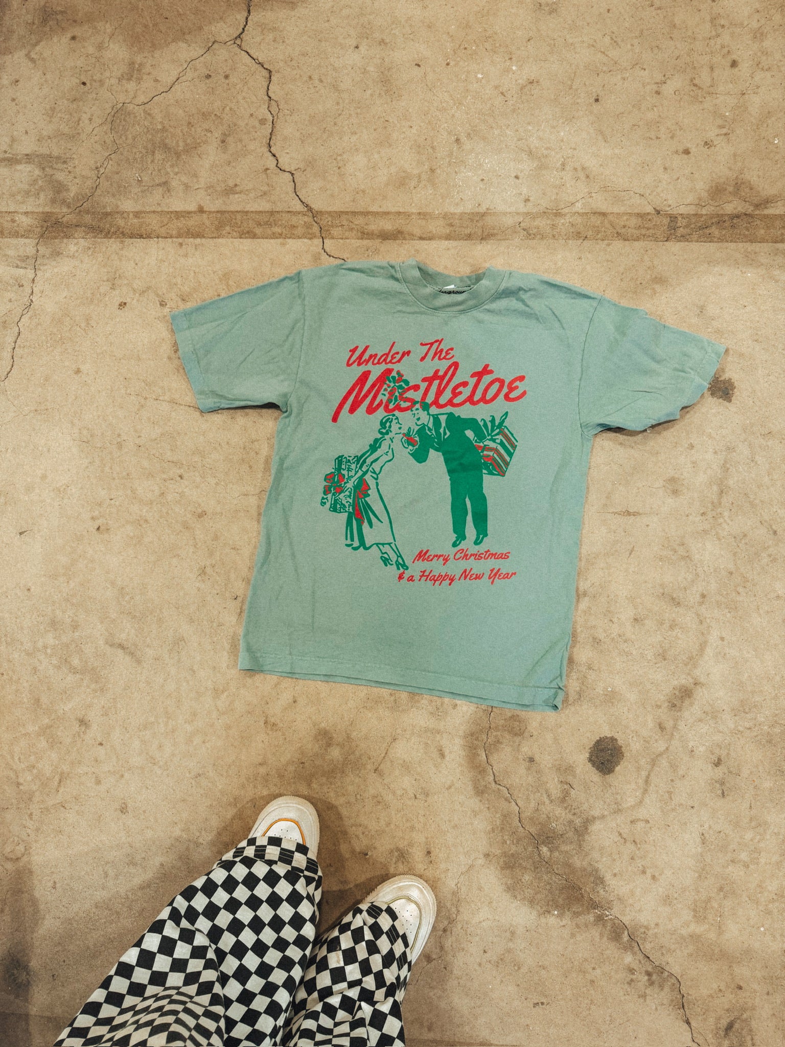 Underground Original Design: See You under the Mistletoe, Holiday Boxy Cotton T-Shirt