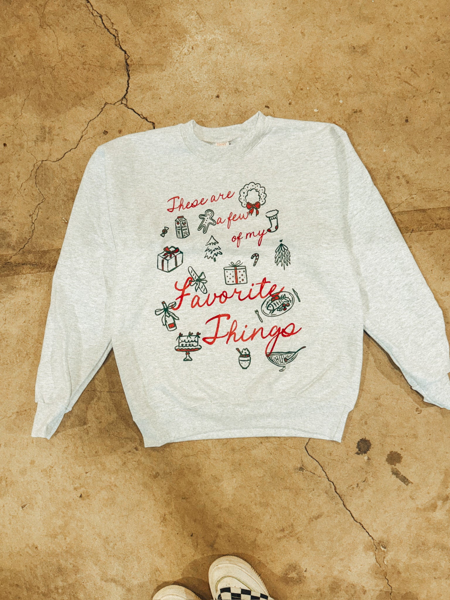 Underground Original Design: A Few of My Favorite Things, Holiday Boxy Cotton Sweatshirt
