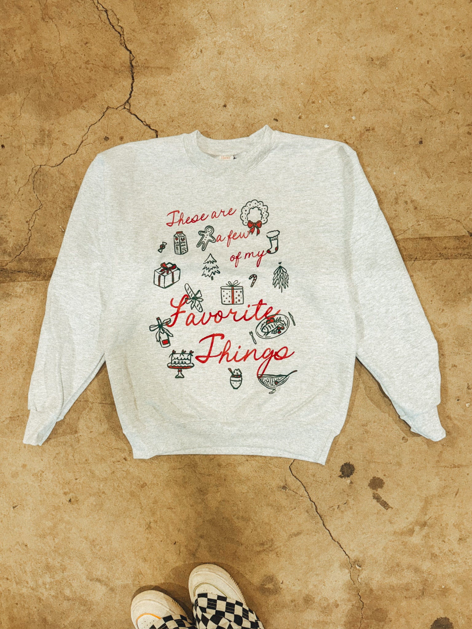 Underground Original Design: A Few of My Favorite Things, Holiday Boxy Cotton Sweatshirt