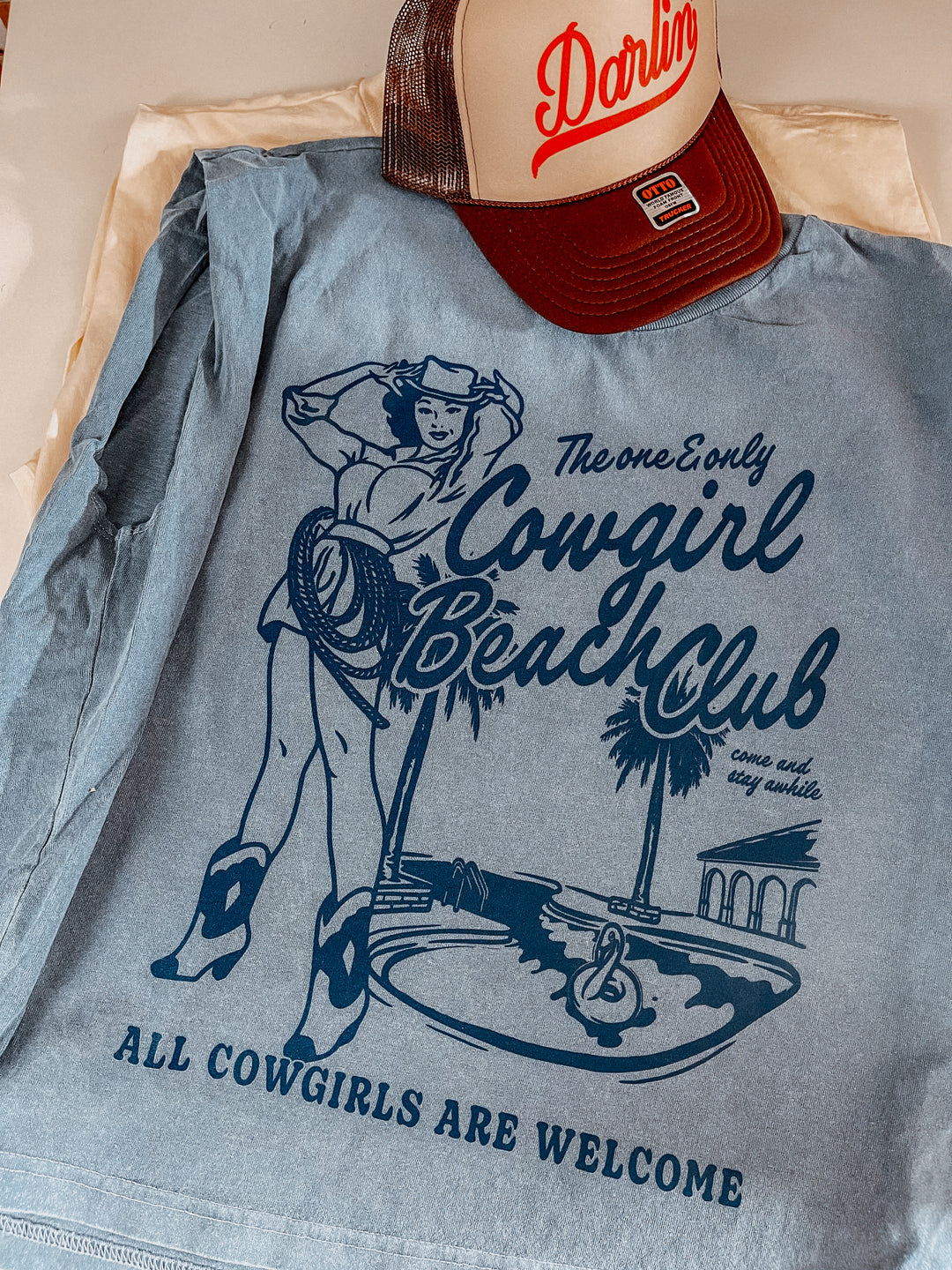 Underground Original Design: Cowgirl Beach Club Muscle Tank
