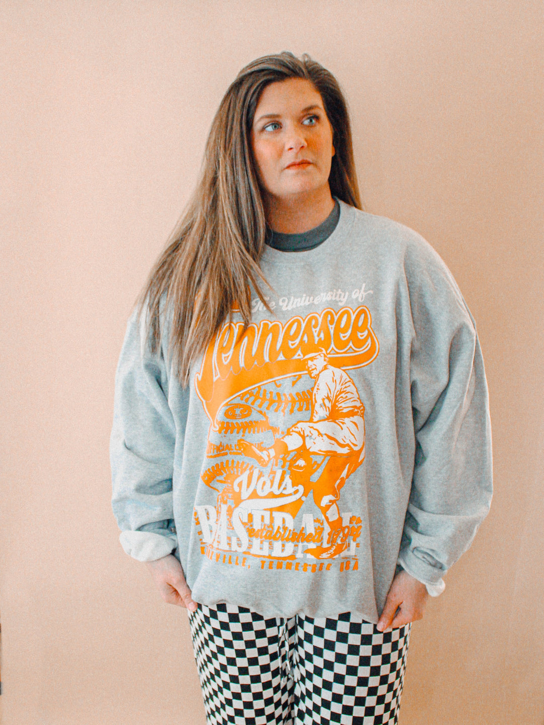 Underground Original Design: Tennessee Volunteers Baseball Oversized 90s Sweatshirt