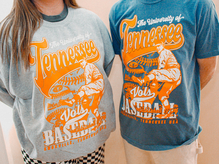 Underground Original Design: Tennessee Volunteers Baseball Oversized 90s Sweatshirt