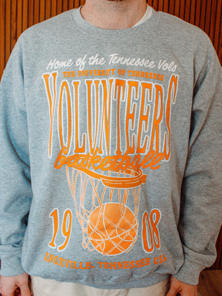 Underground Original Design: Tennessee Volunteers Basketball Oversized 90s Sweatshirt