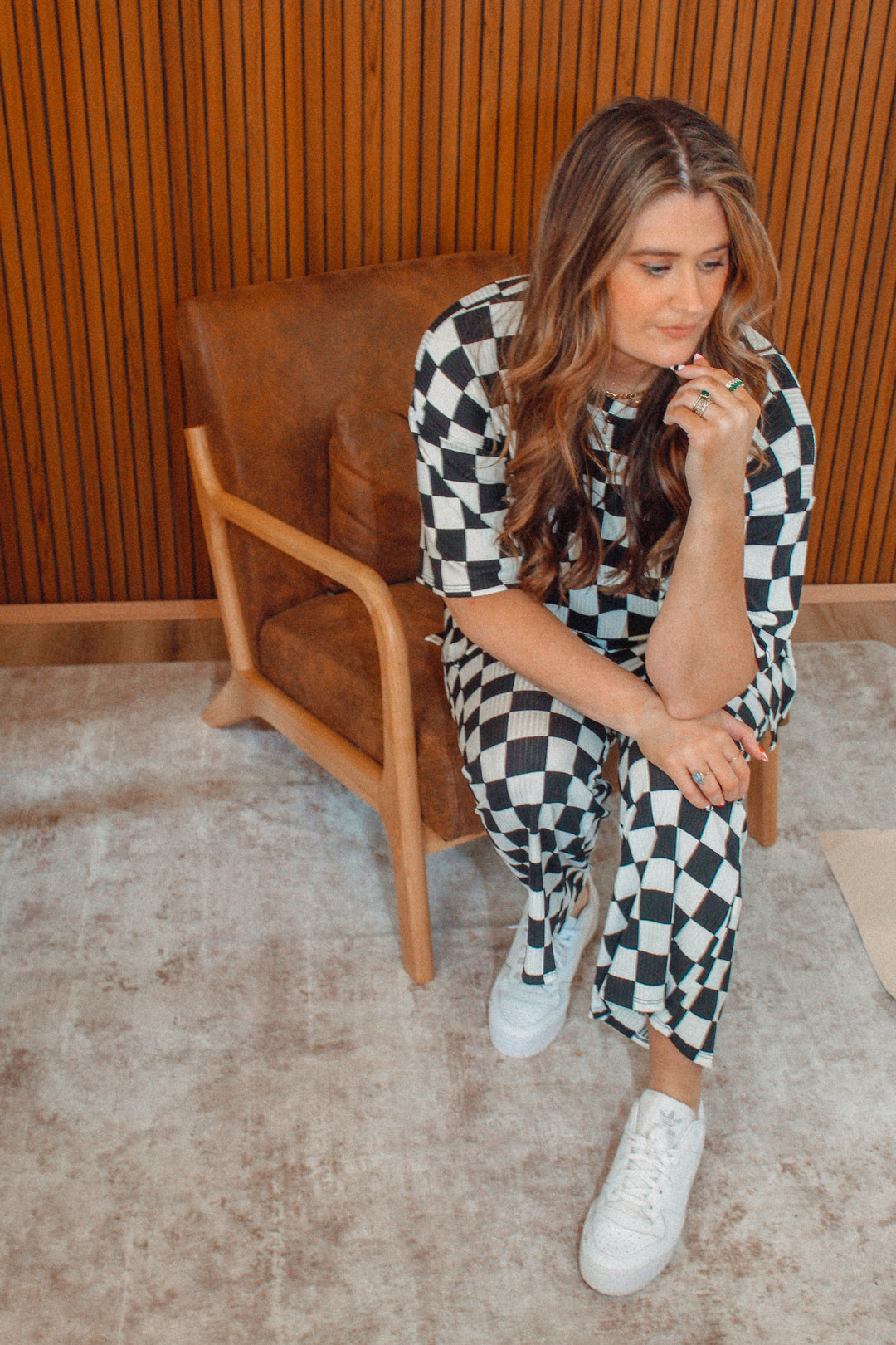 Cozy Check Print Two Piece Set | Regular & Curvy