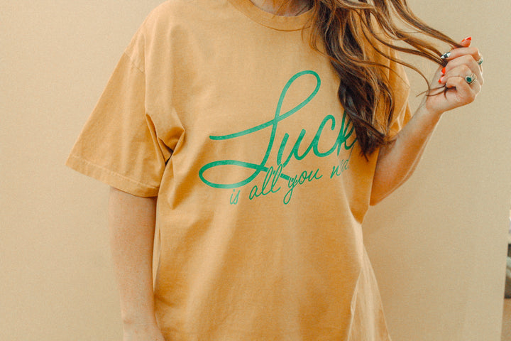 Underground Original Design: Luck Is All You Need, St. Patty's Day Oversized TShirt