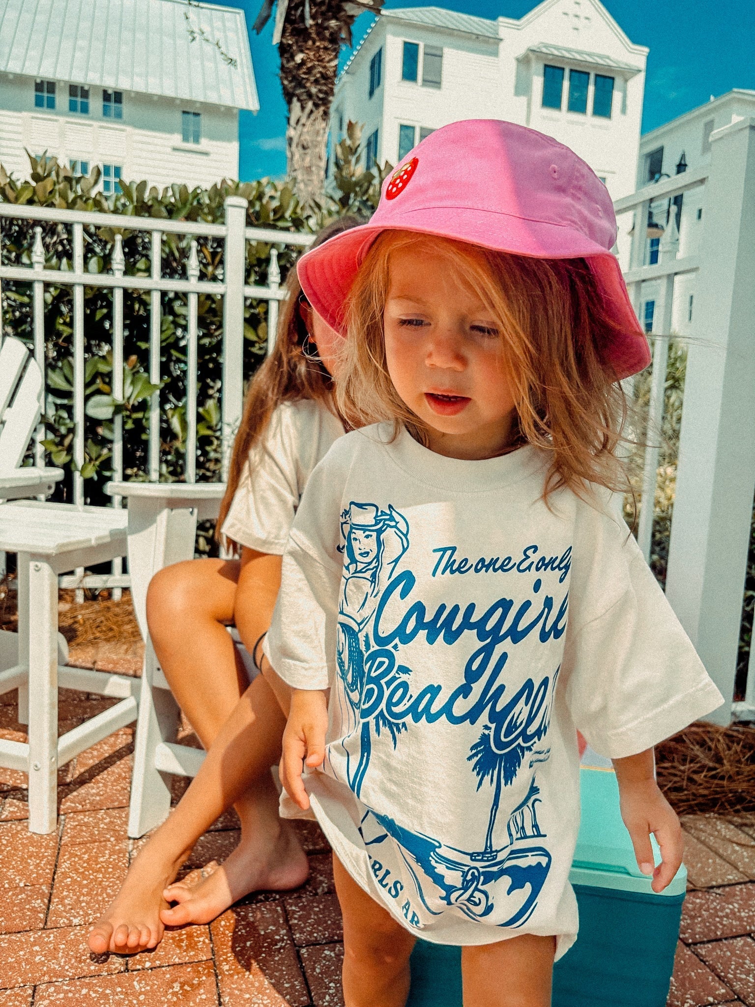 Underground Original Design: * KIDS * Cowgirl Beach Club Boxy Cotton Kids T-Shirt