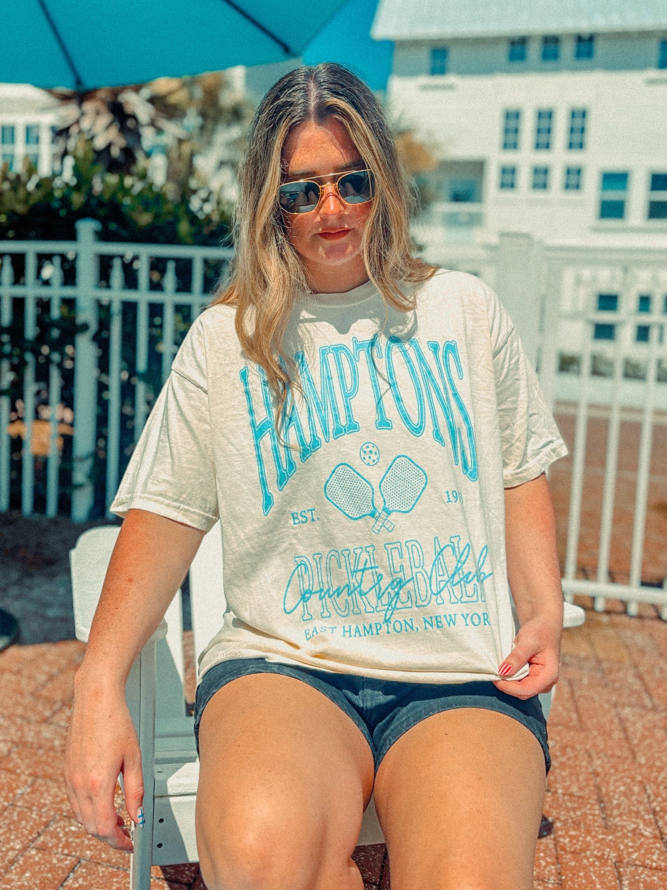 Underground Original Design: Hamptons Country Club Pickleball Boxy Cotton TShirt