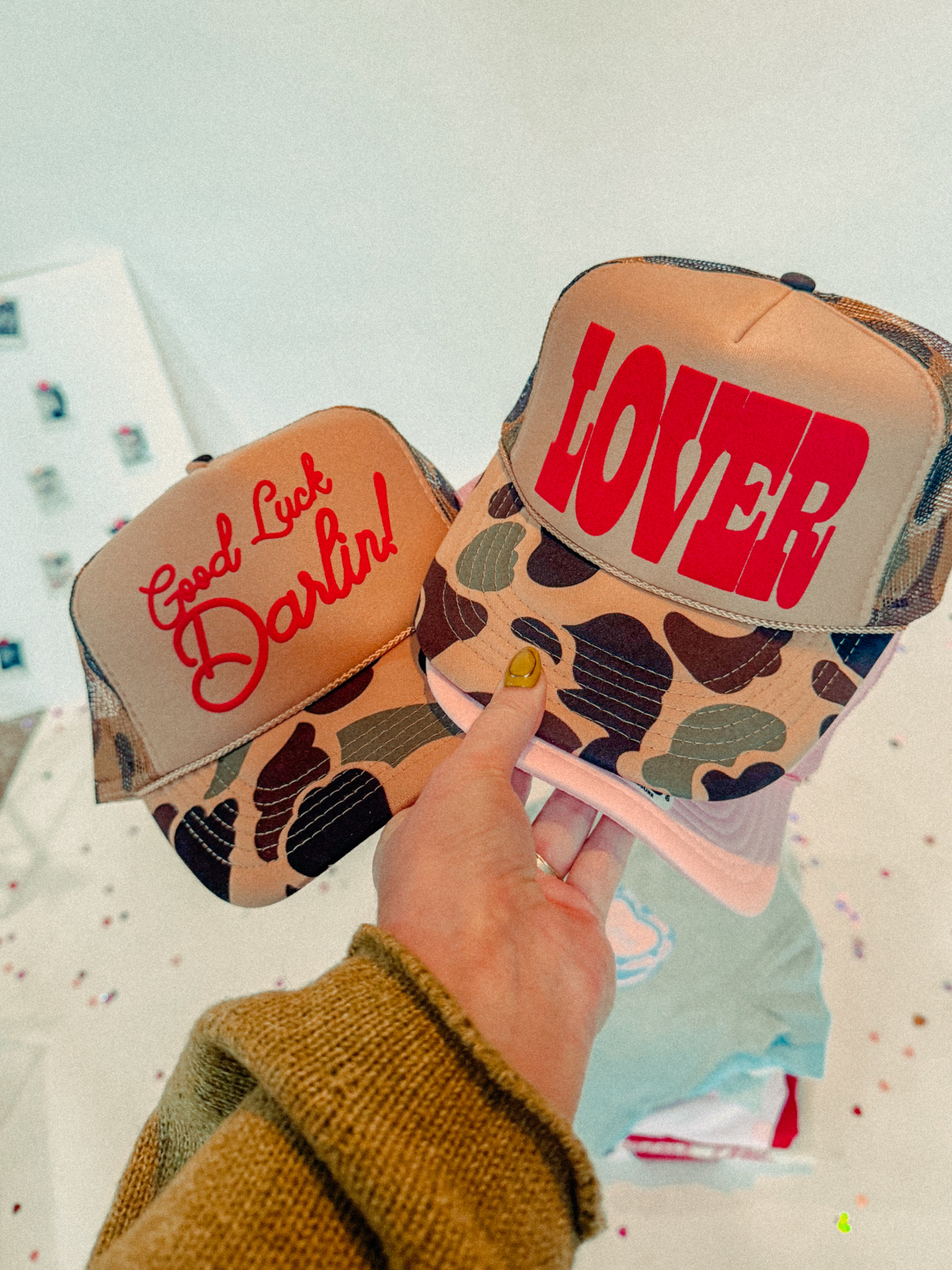 Underground Original Design: LOVER, Puff Western Trucker Hat