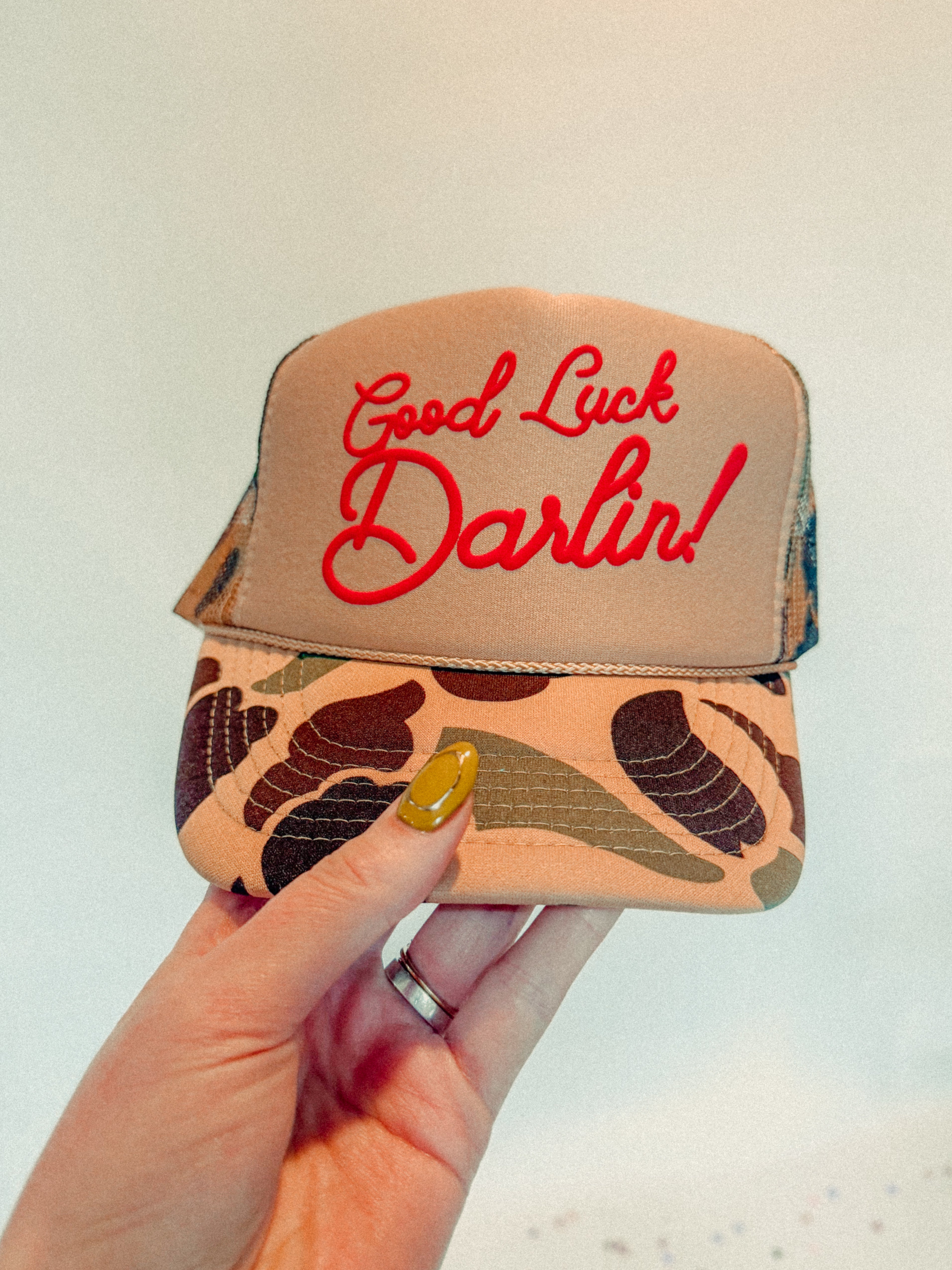 Underground Original Design: Good Luck Darlin!, Puff Western Trucker Hat
