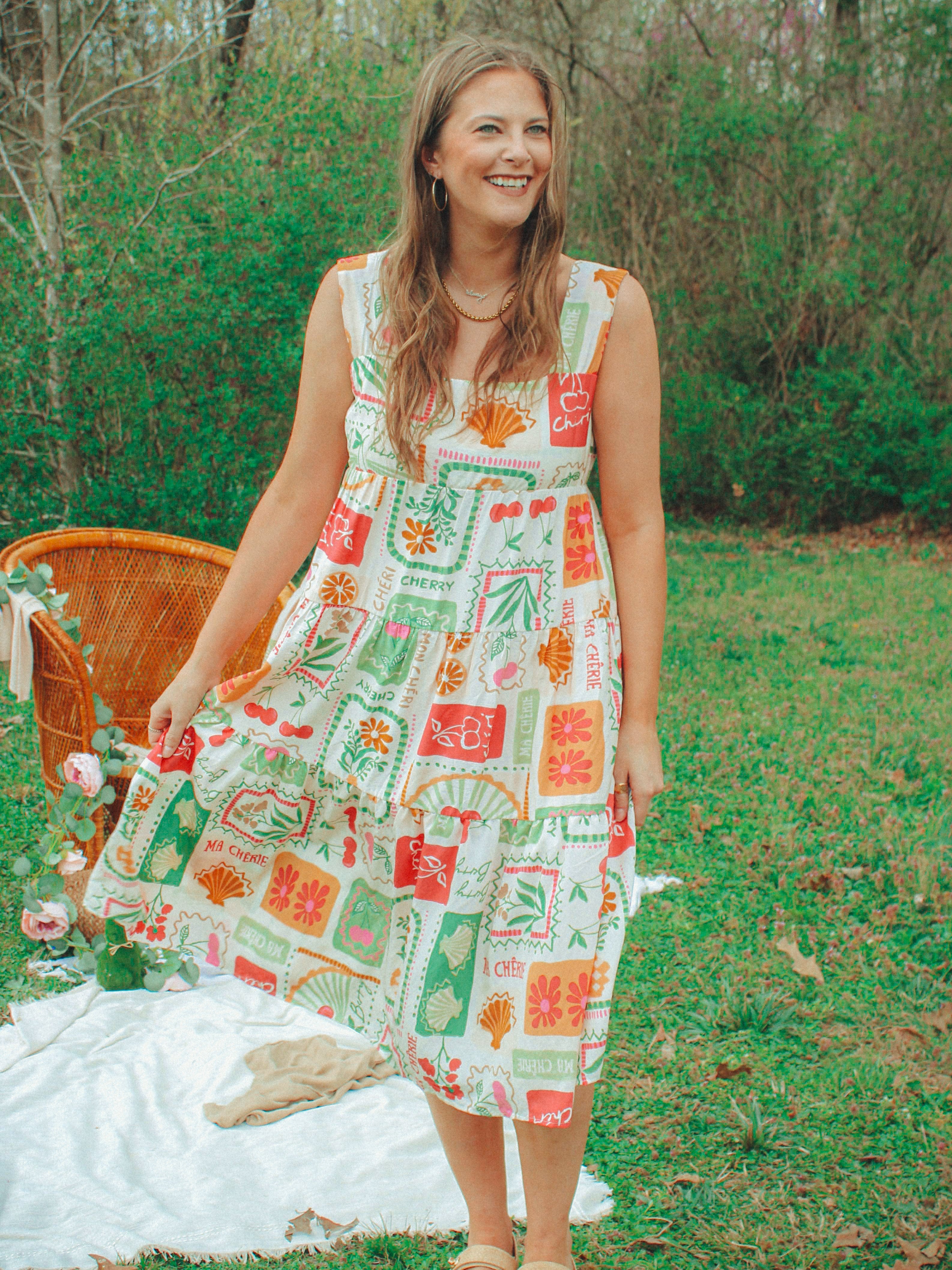 Fruity, Mon Cheri Midi Dress