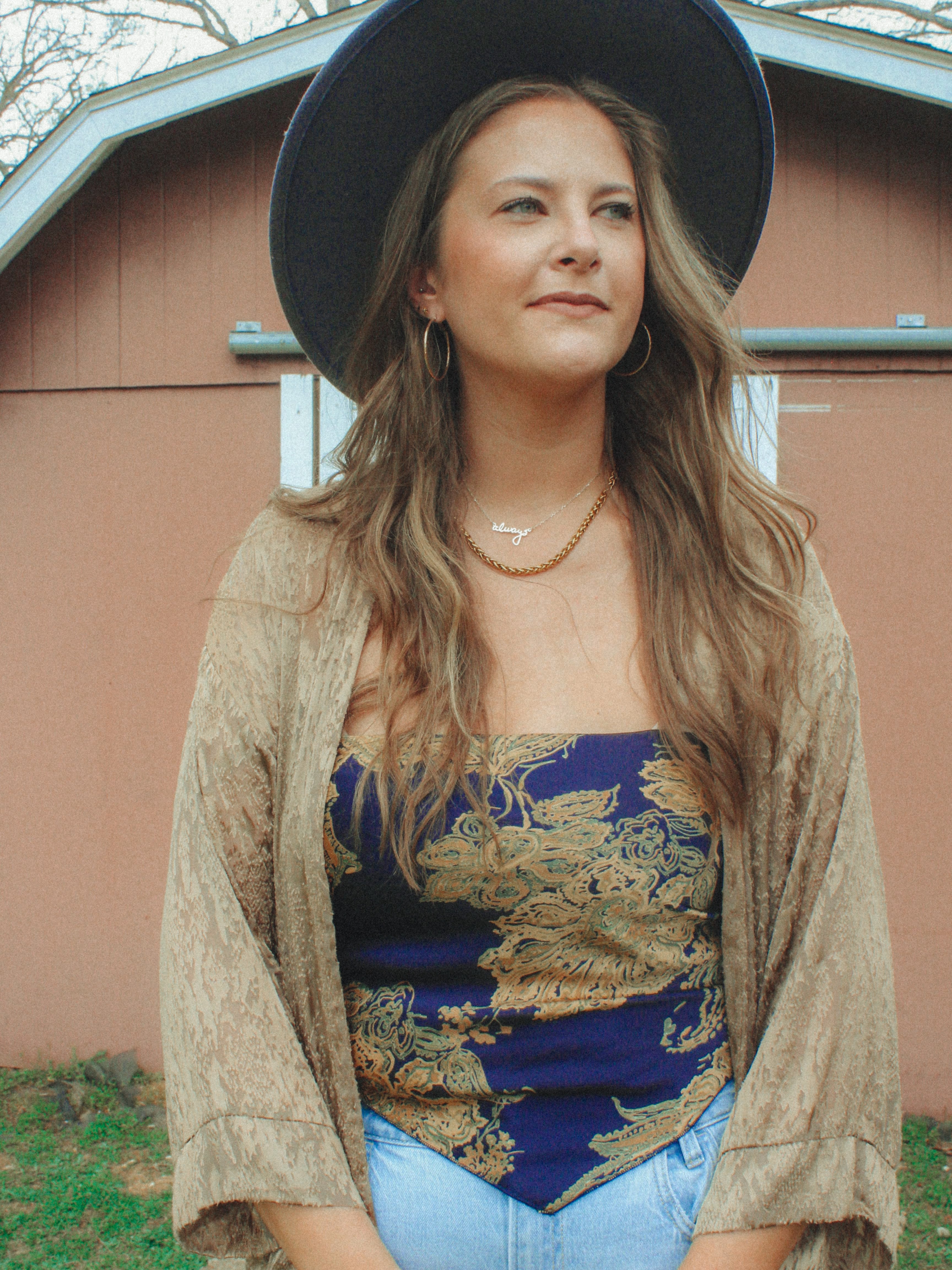 Paisley Satin Bandana Top