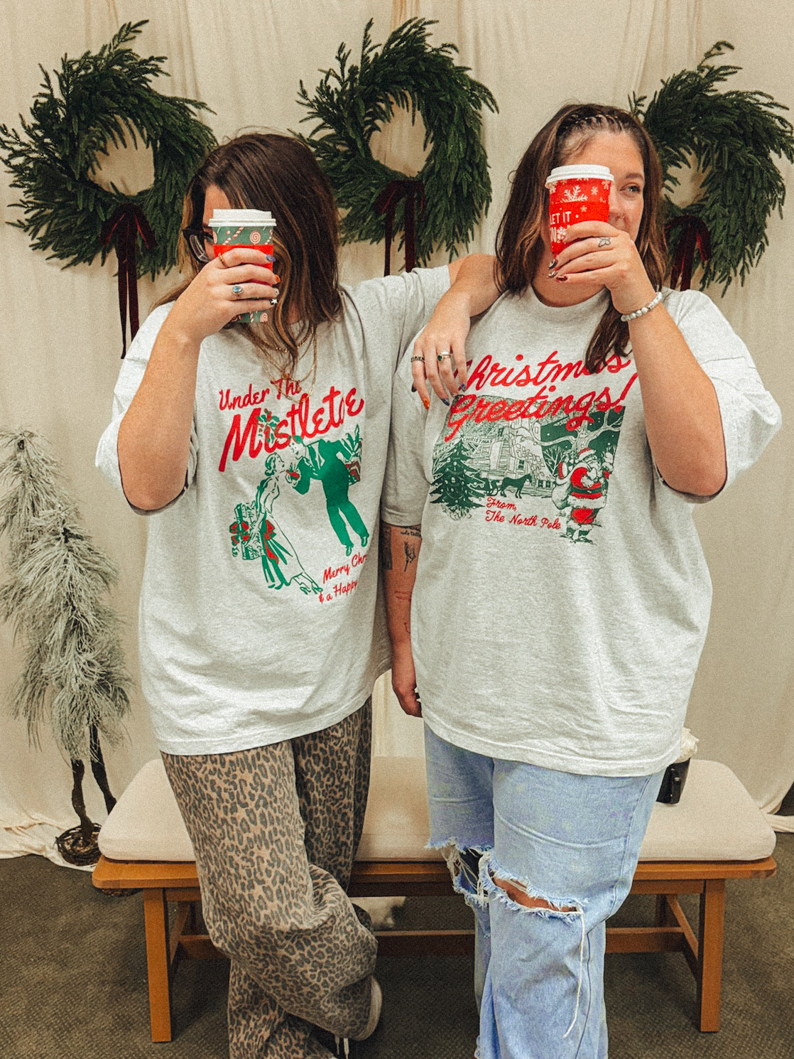 Underground Original Design: See You under the Mistletoe, Holiday Boxy Cotton T-Shirt