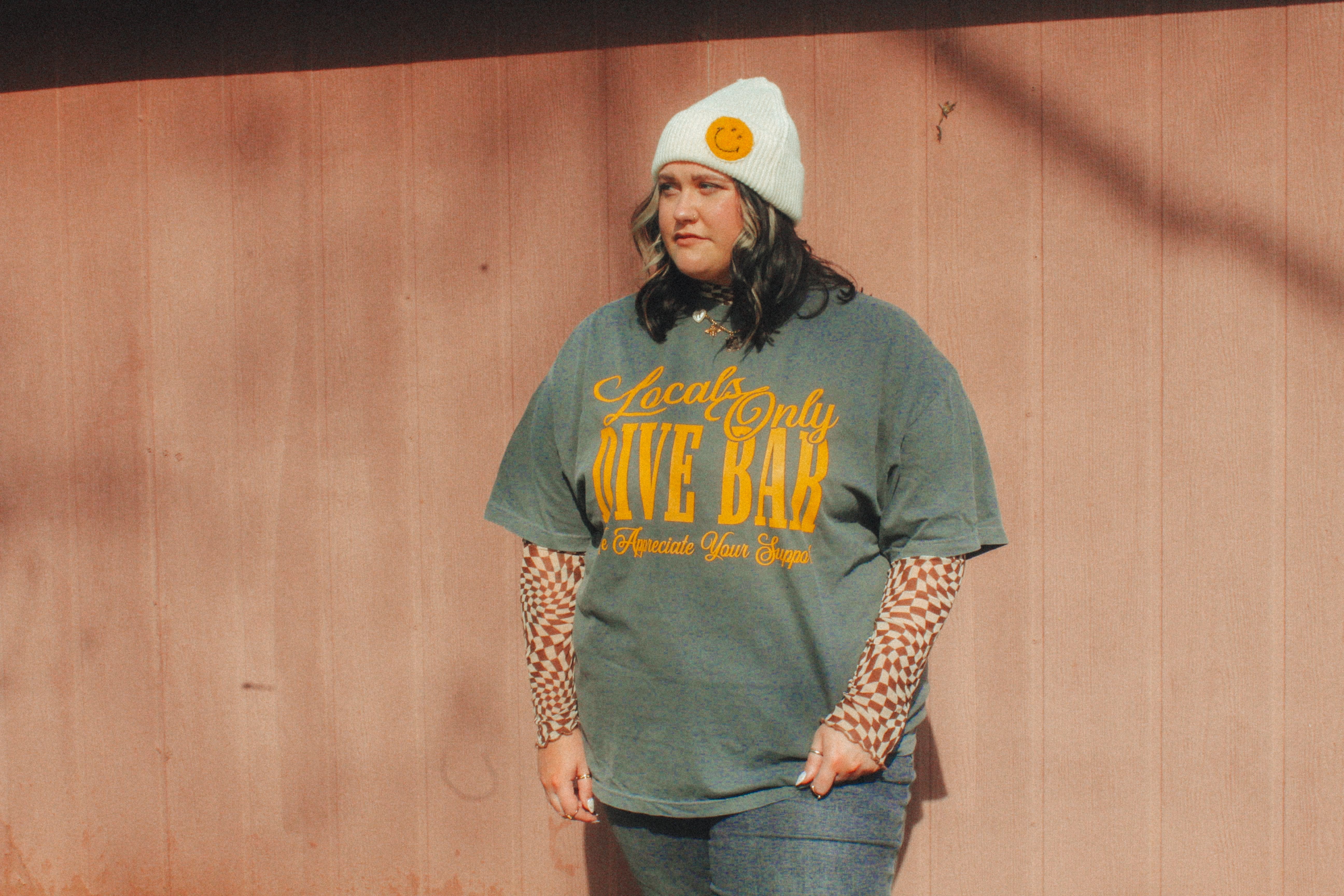 Underground Original Design: Locals Only Dive Bar Boxy Oversized TShirt