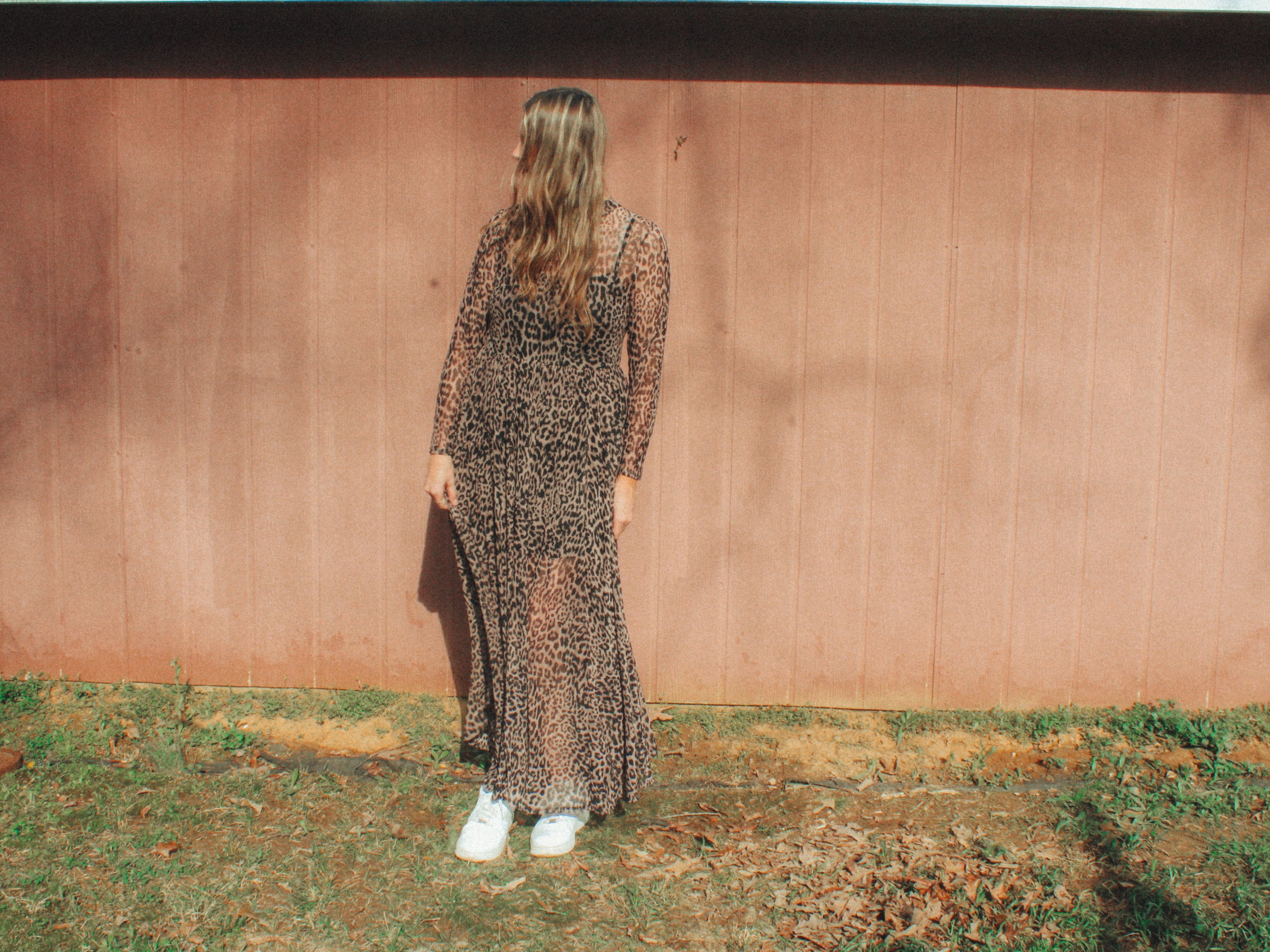 Cheetah Mesh Maxi Dress | Curvy