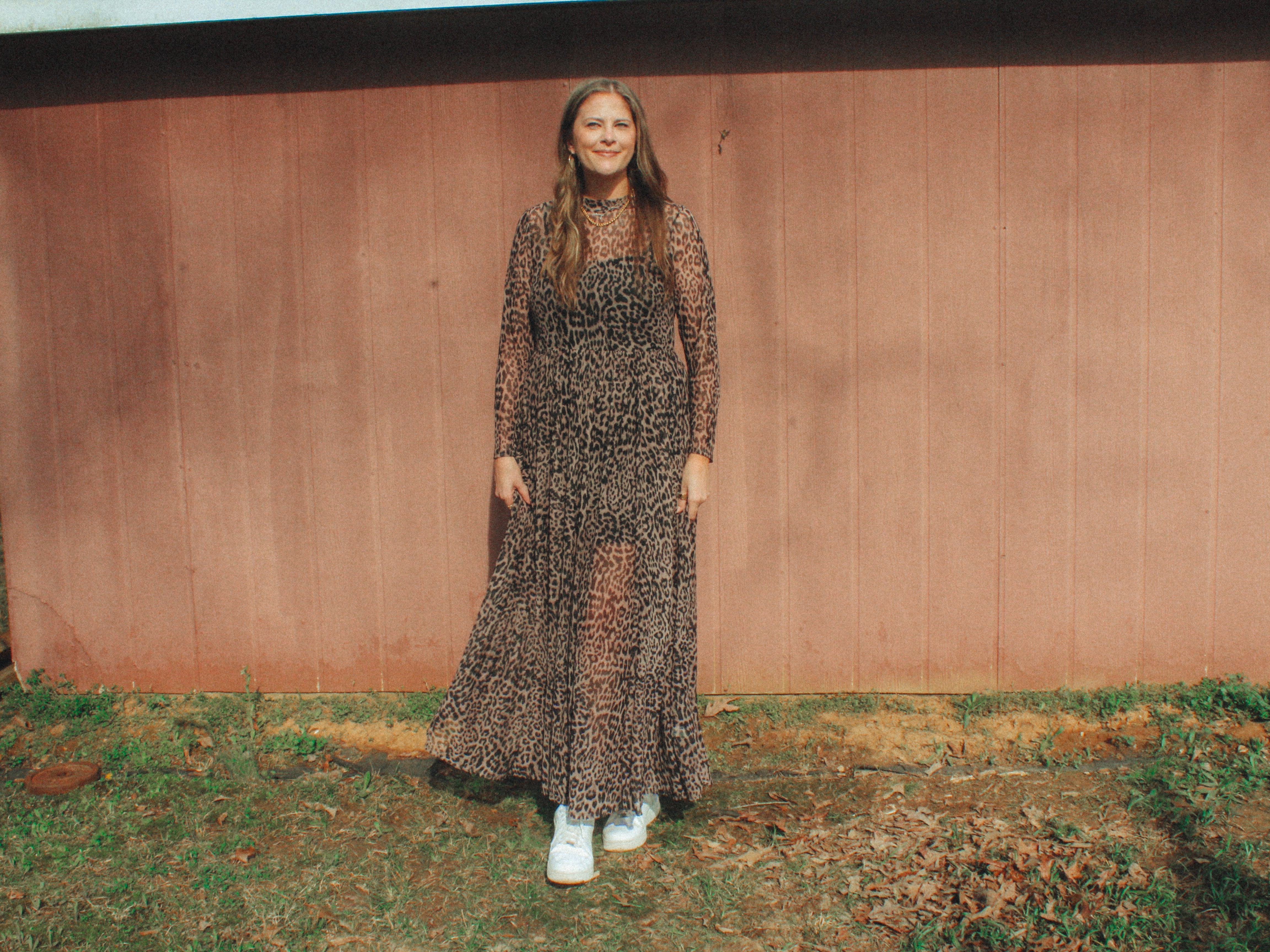 Cheetah Mesh Maxi Dress | Curvy