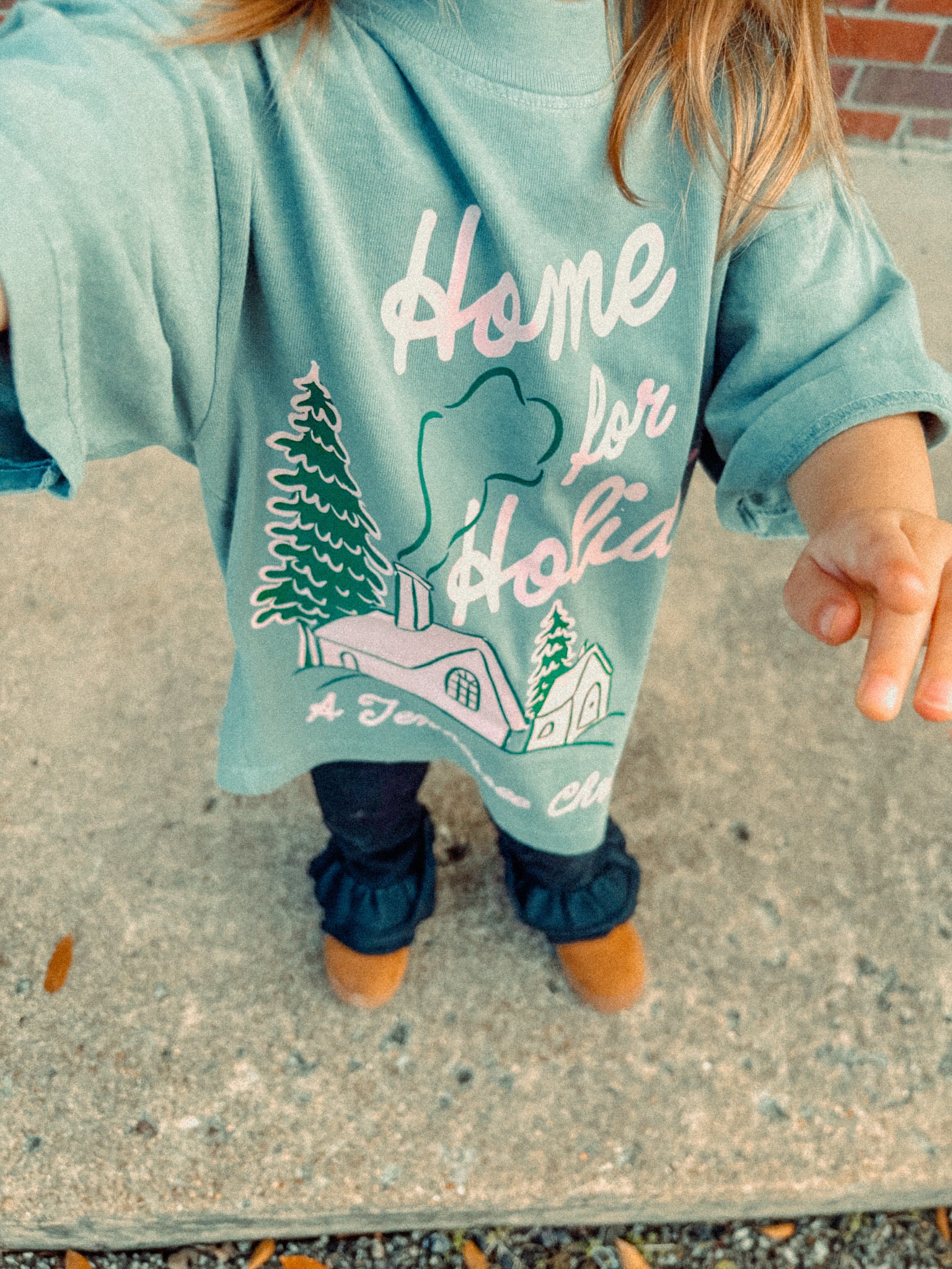* KIDS * Home for the Holidays, TN Christmas Boxy T-Shirt