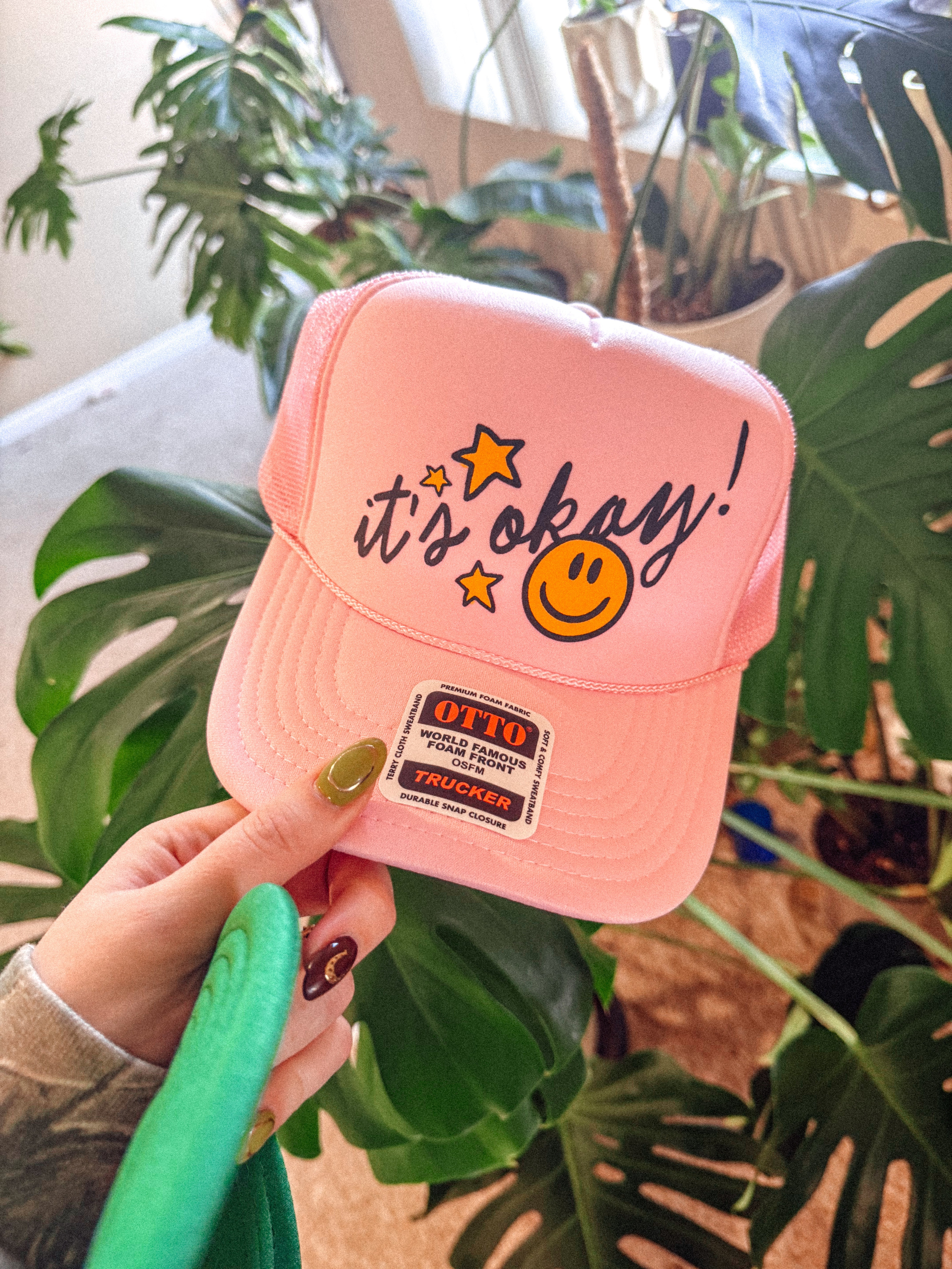 Underground Original Design: It's Okay! Smile & Star Trucker Hat