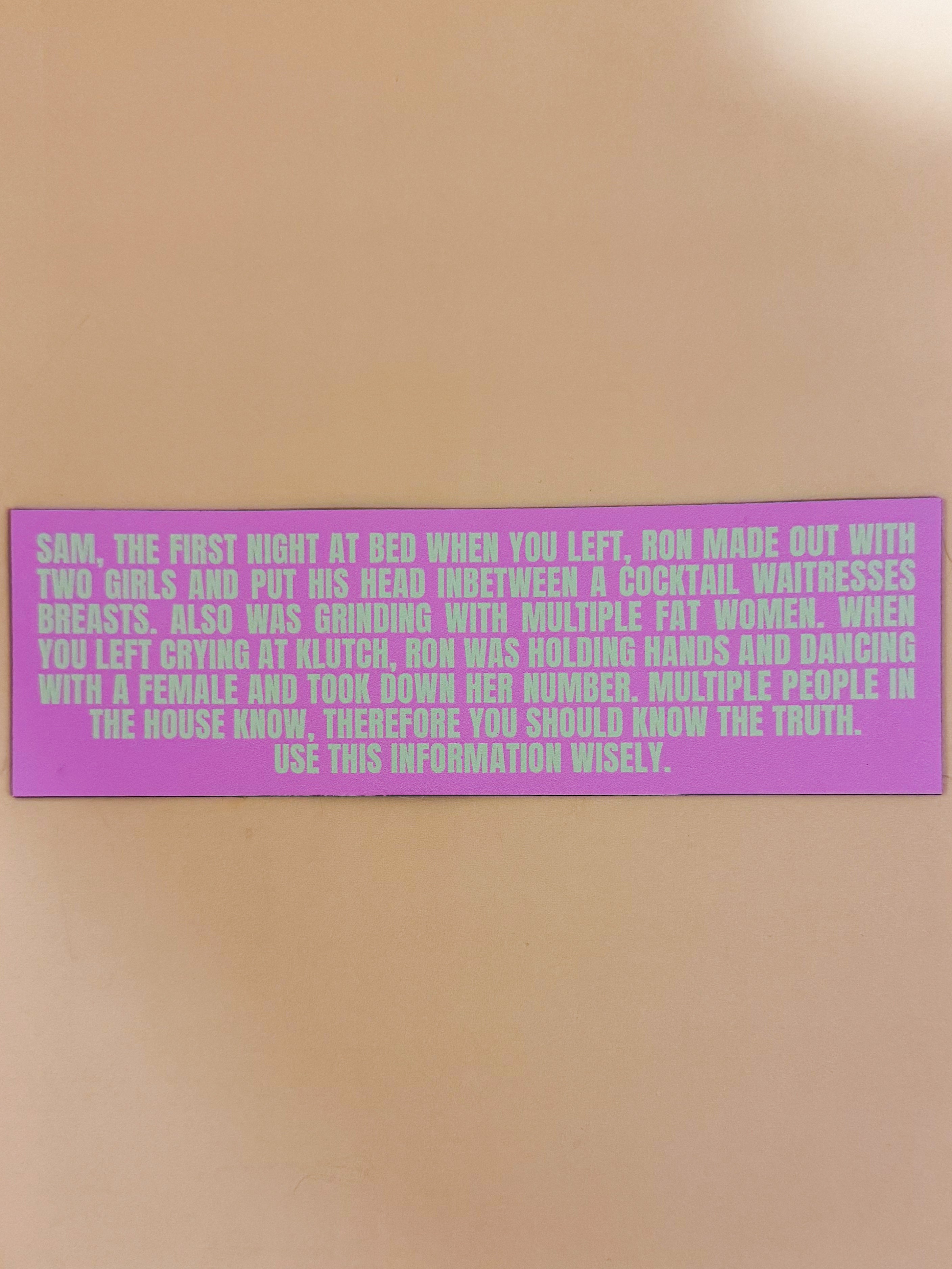 Underground Original Design: The Letter, Jersey Shore Car Magnet