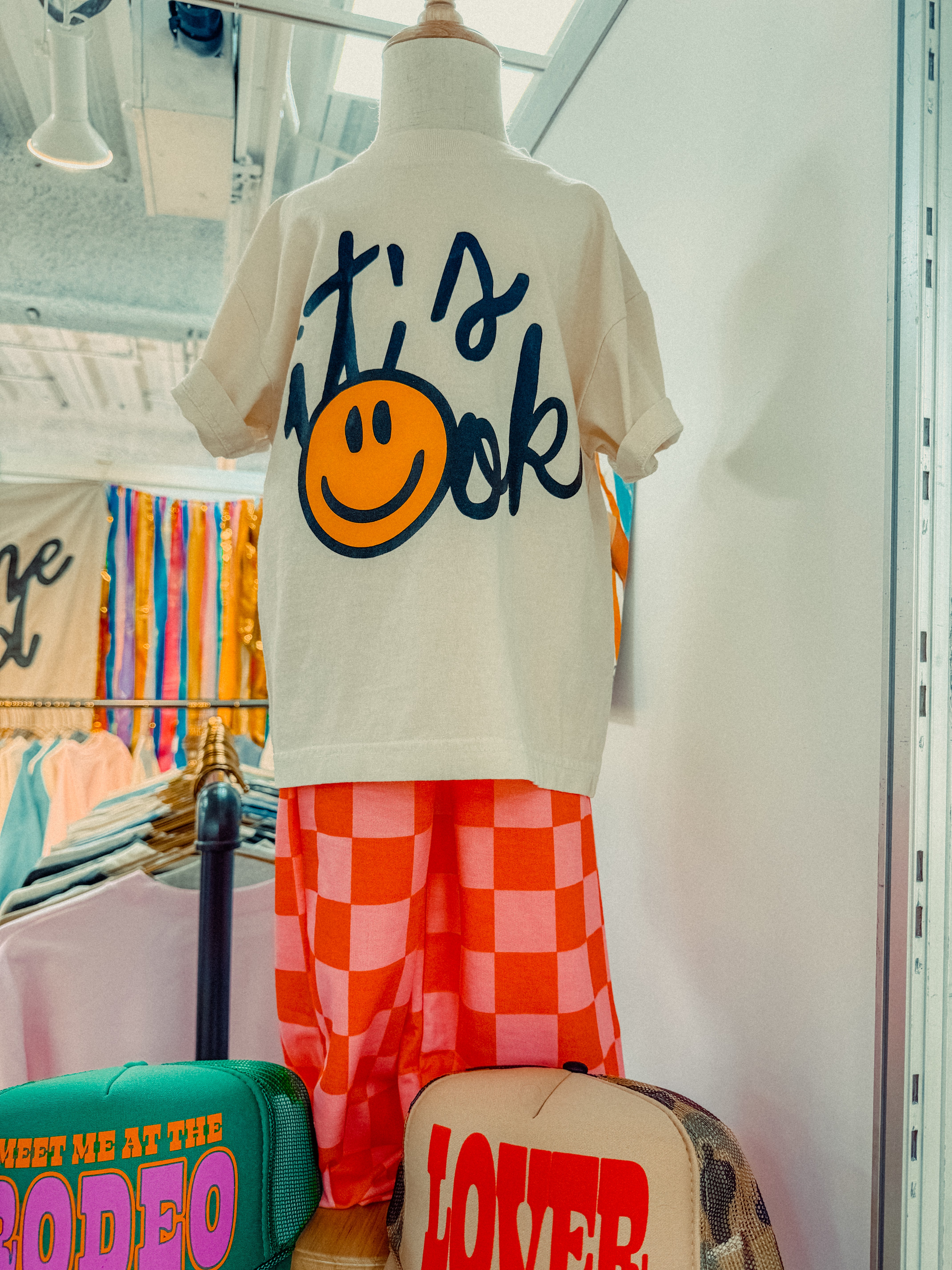 Underground Original Design: * KIDS * It's Ok Smile Boxy Cotton Kids T-Shirt