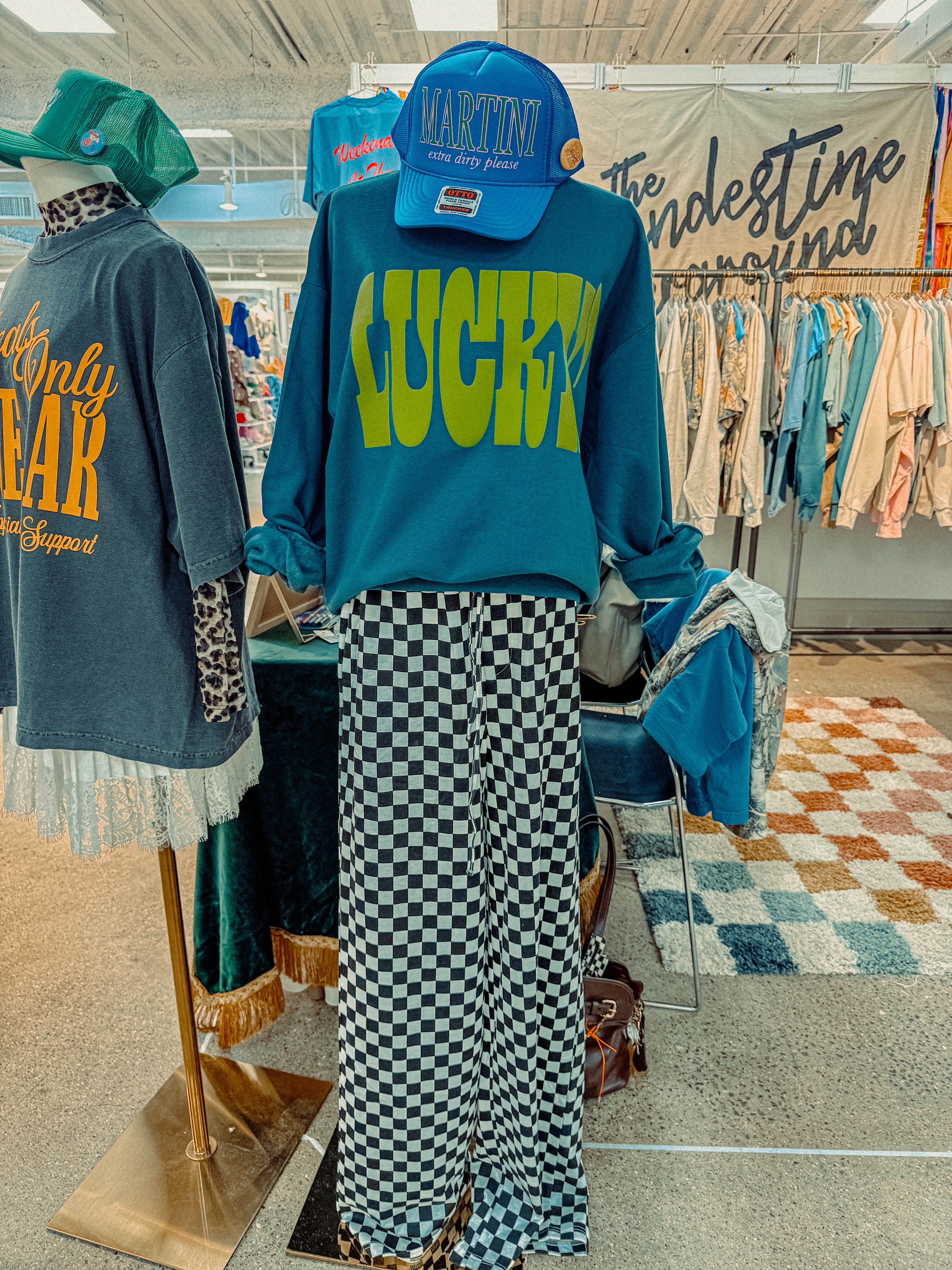 Underground Original Design: LUCKY! PUFF Boxy Cotton Sweatshirt