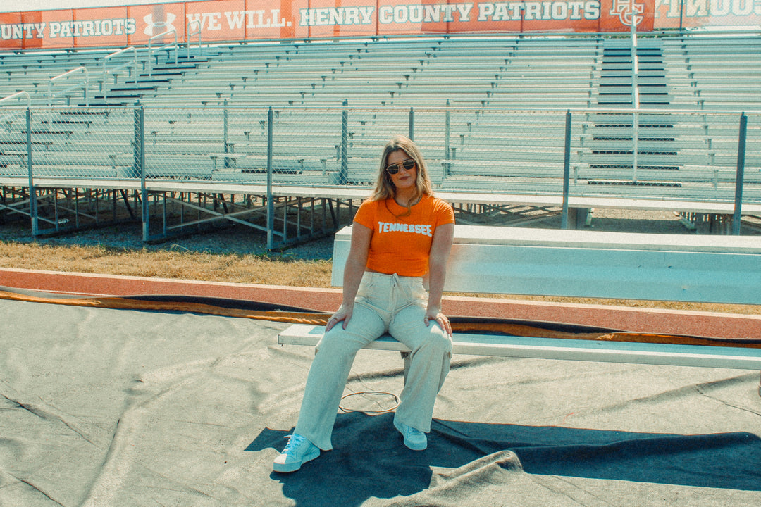 Tennessee, Game Day Cropped Baby Tee