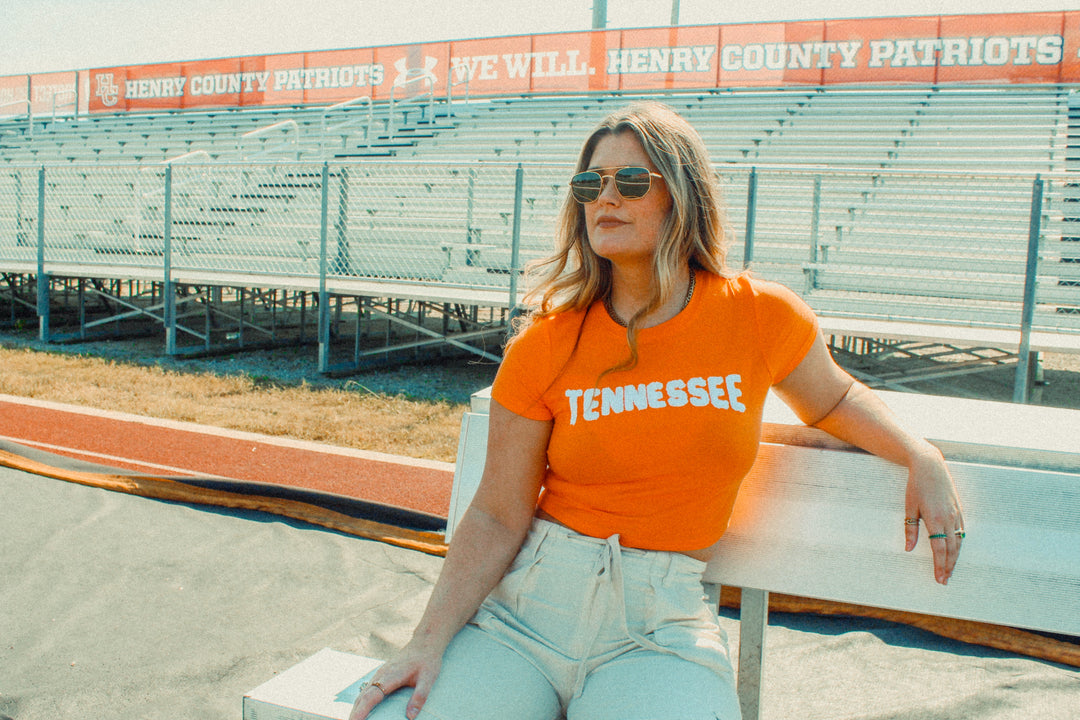 Tennessee, Game Day Cropped Baby Tee